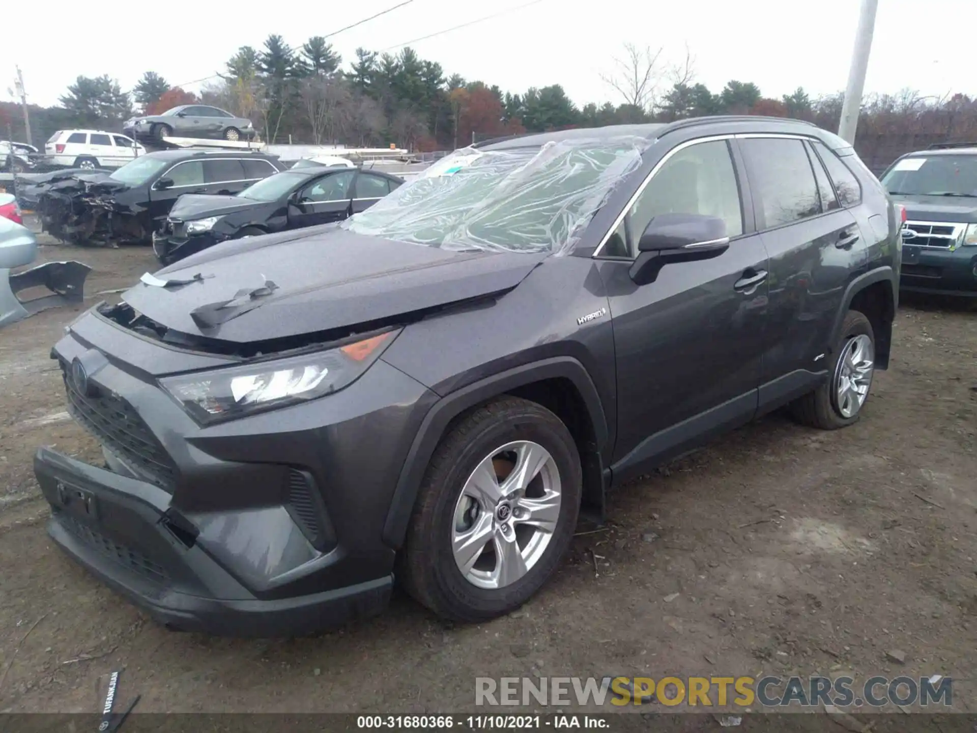 2 Photograph of a damaged car JTMMWRFV4LD049464 TOYOTA RAV4 2020