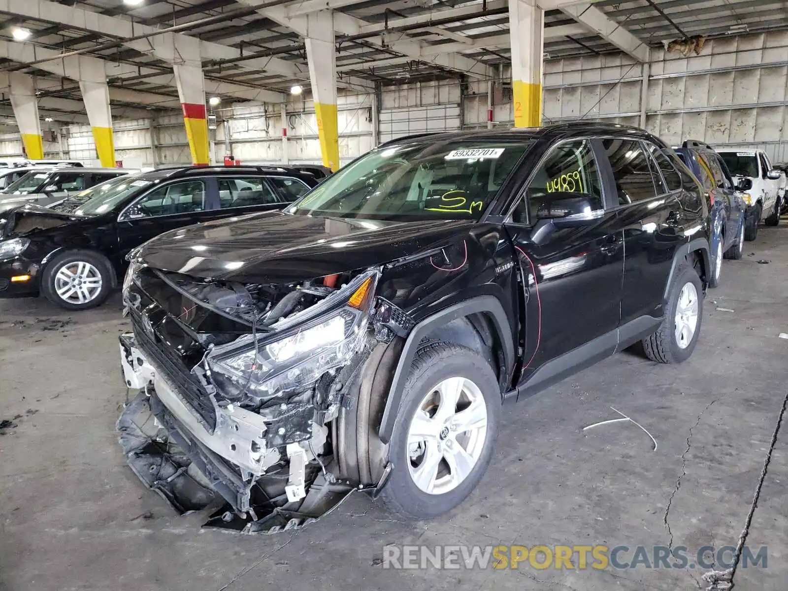 2 Photograph of a damaged car JTMMWRFV4LD064773 TOYOTA RAV4 2020