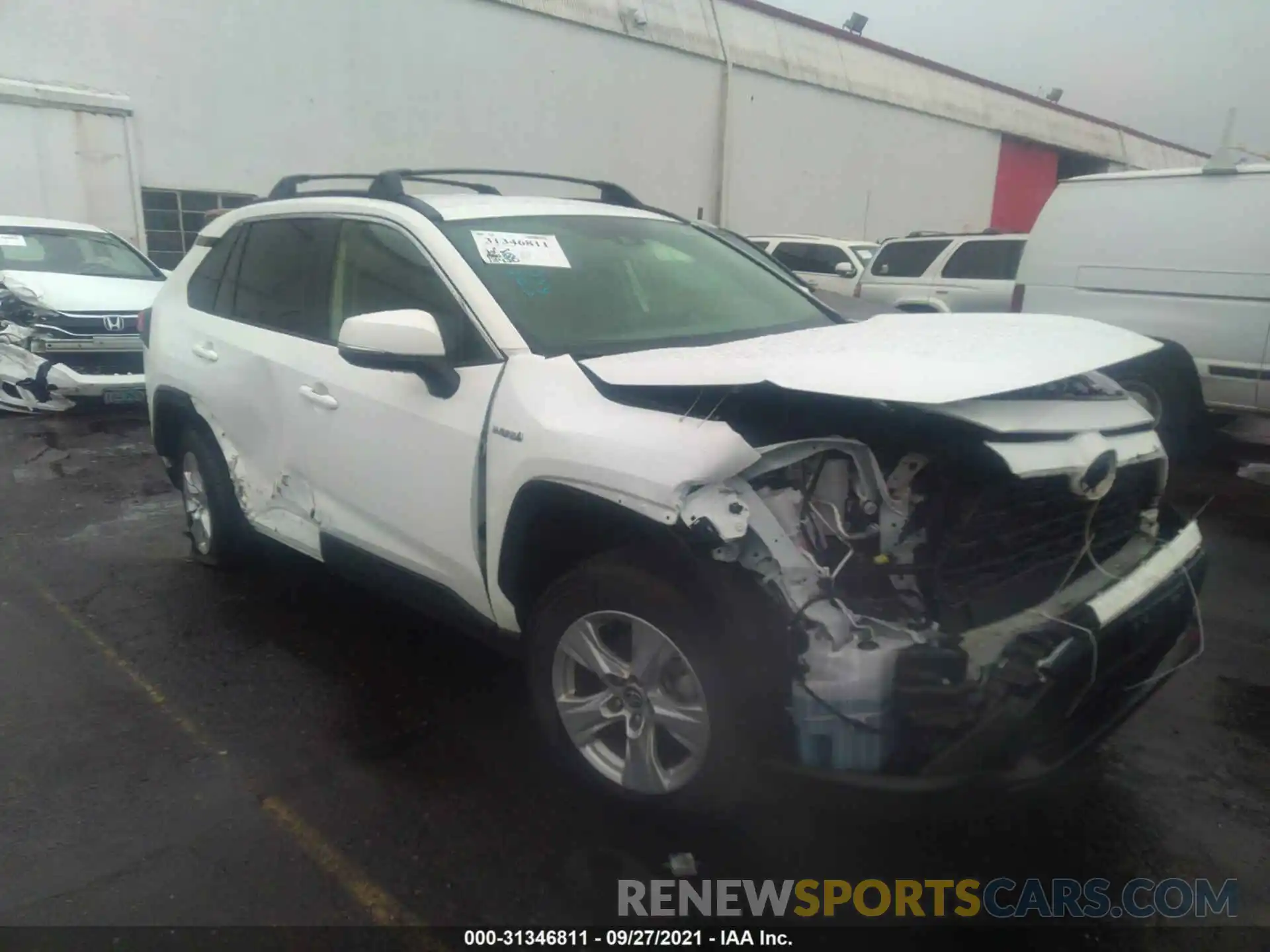 1 Photograph of a damaged car JTMMWRFV7LD062743 TOYOTA RAV4 2020