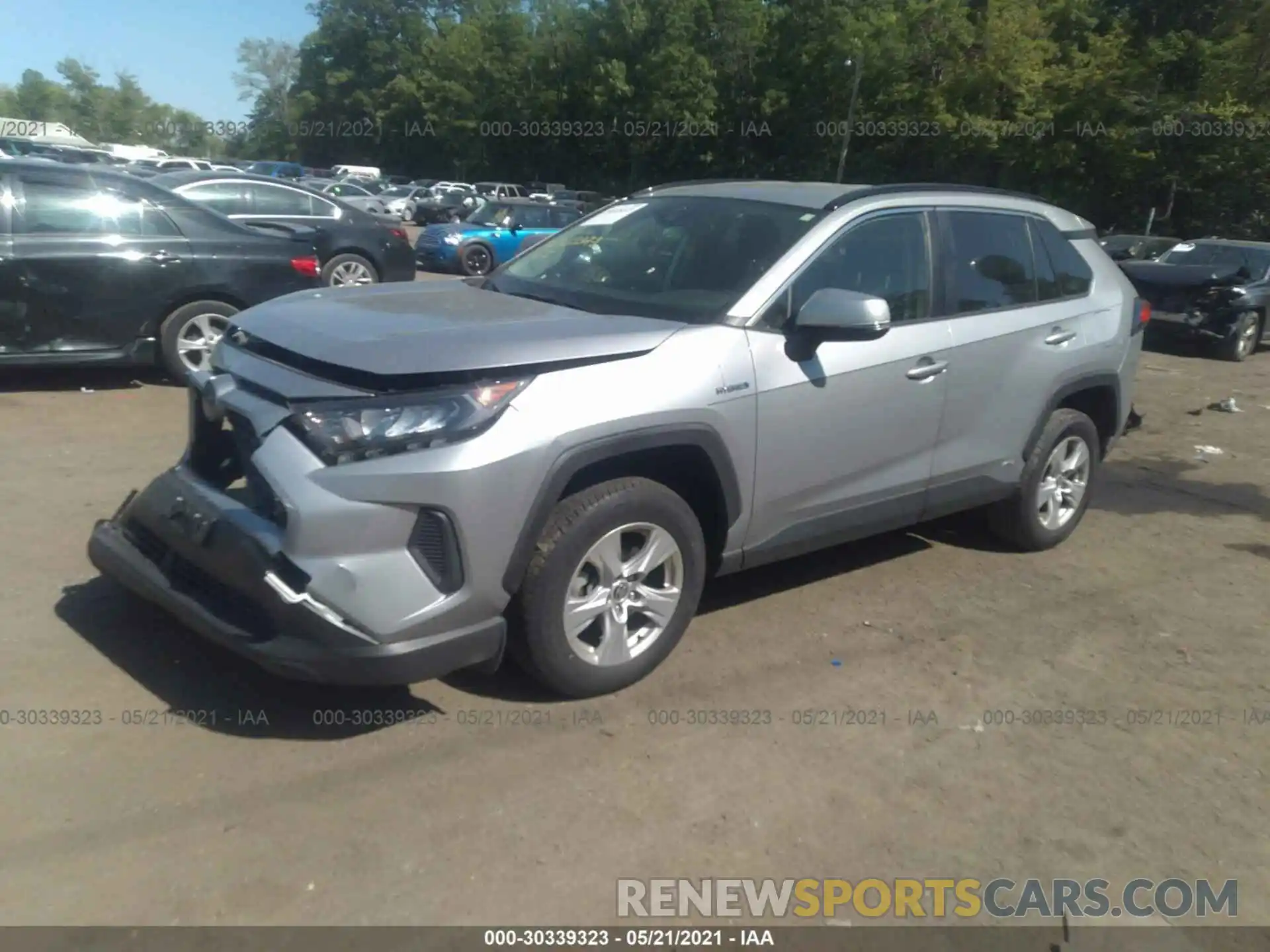 2 Photograph of a damaged car JTMMWRFV8LD071404 TOYOTA RAV4 2020