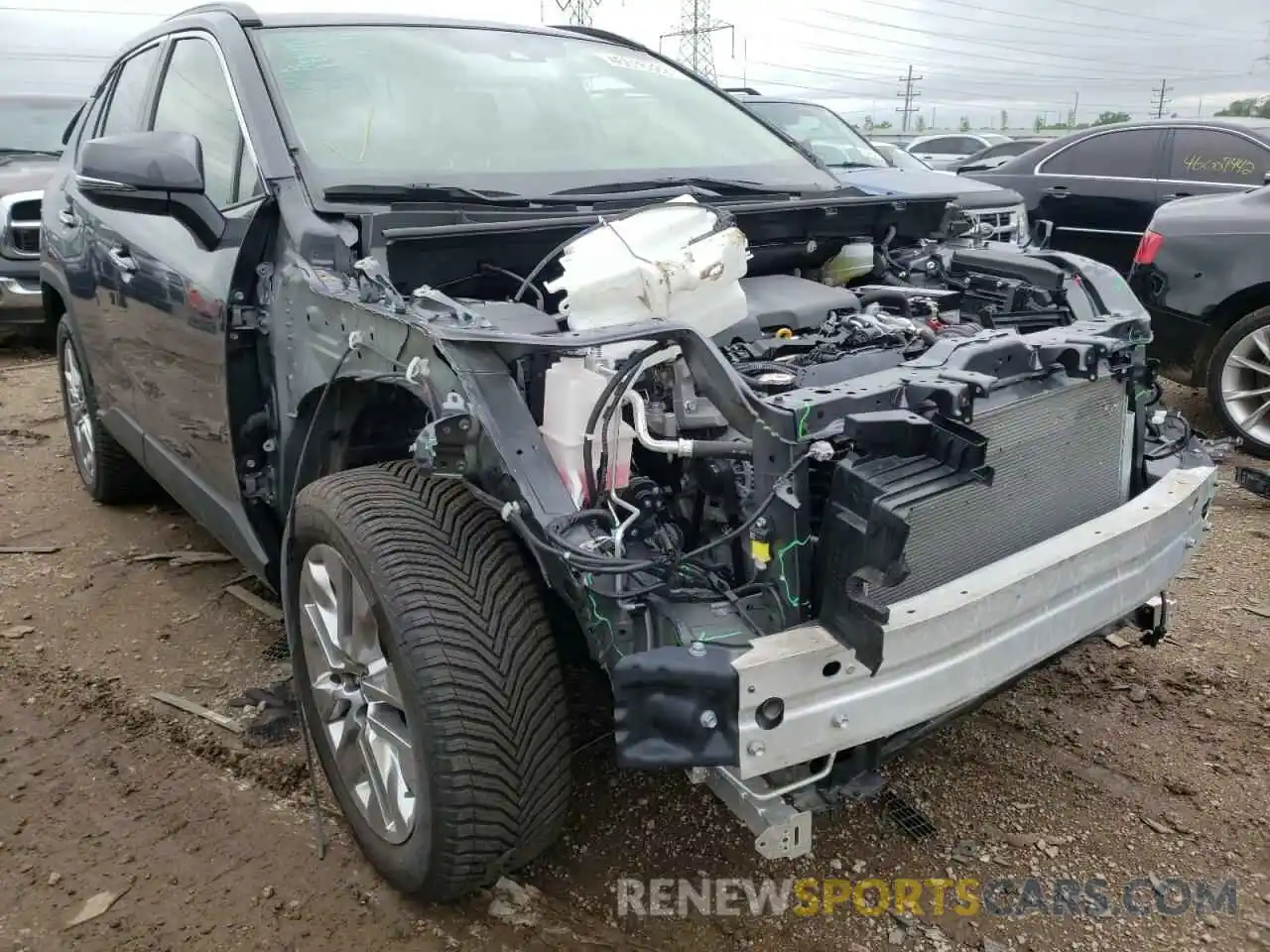 1 Photograph of a damaged car JTMN1RFV2LD064435 TOYOTA RAV4 2020