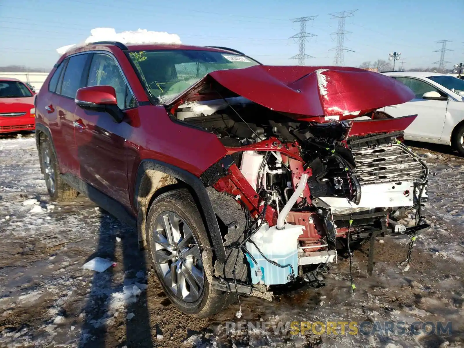 1 Photograph of a damaged car JTMN1RFV7LD528982 TOYOTA RAV4 2020