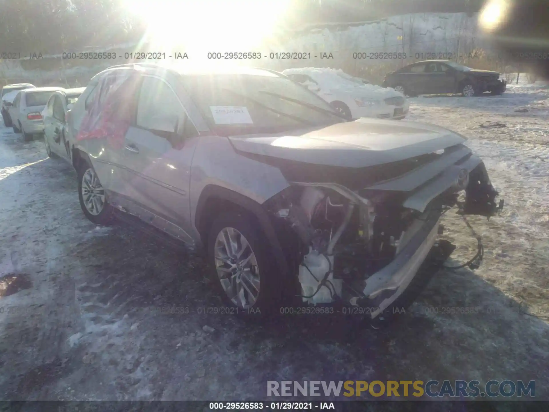 1 Photograph of a damaged car JTMN1RFVXLD528183 TOYOTA RAV4 2020