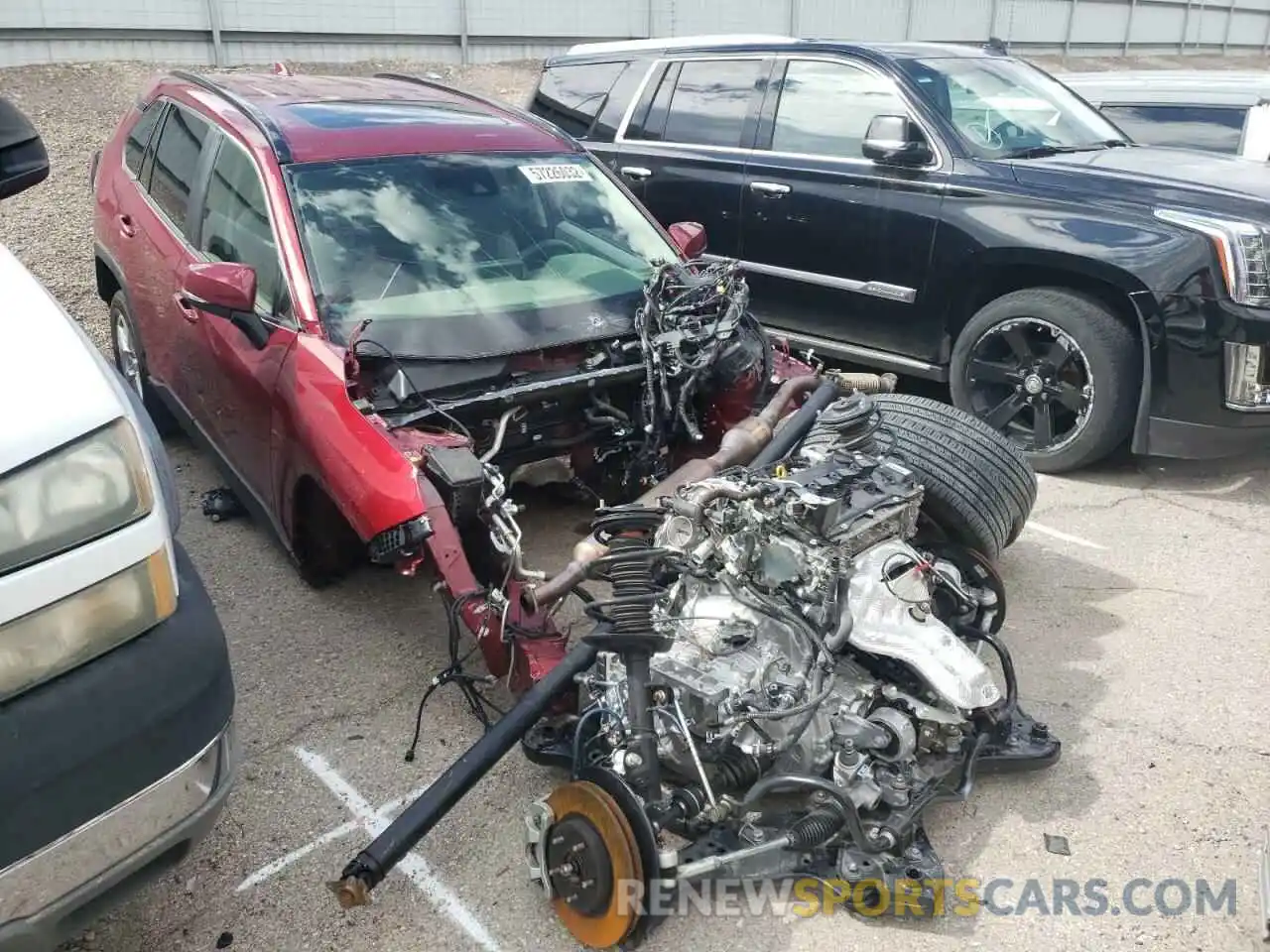 1 Photograph of a damaged car JTMP1RFV1LD527089 TOYOTA RAV4 2020