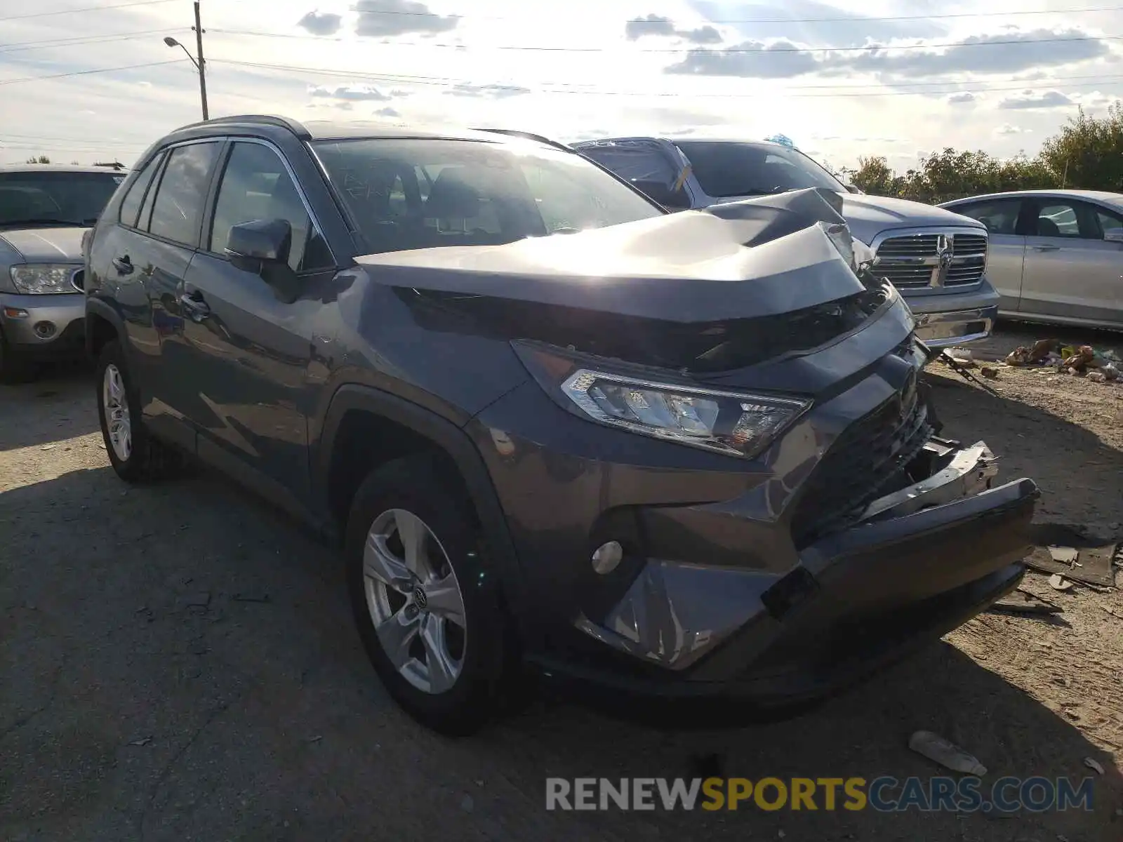 1 Photograph of a damaged car JTMP1RFV1LJ027712 TOYOTA RAV4 2020