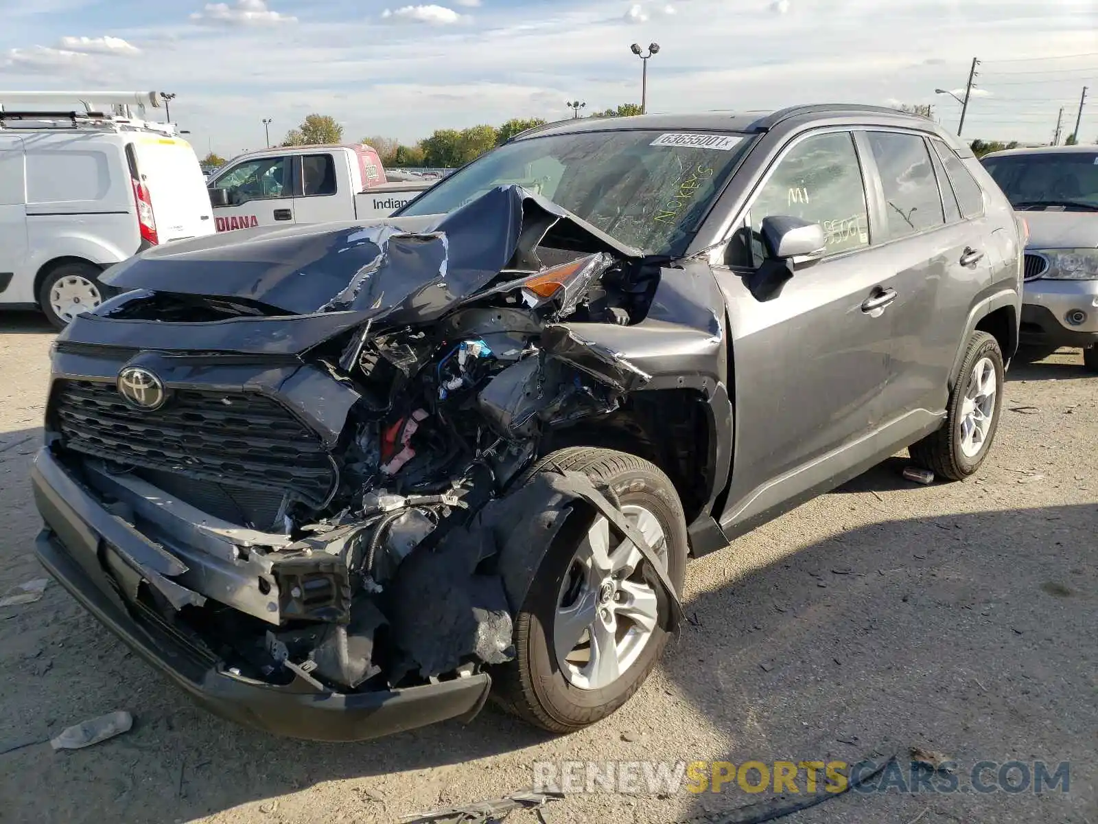 2 Photograph of a damaged car JTMP1RFV1LJ027712 TOYOTA RAV4 2020