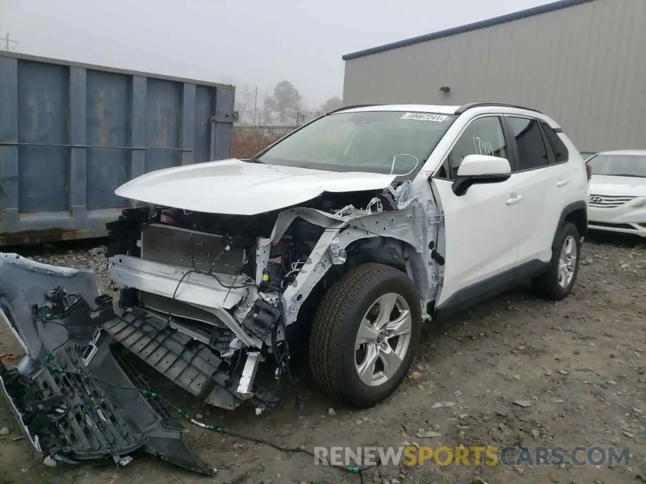 2 Photograph of a damaged car JTMP1RFV3LD060953 TOYOTA RAV4 2020