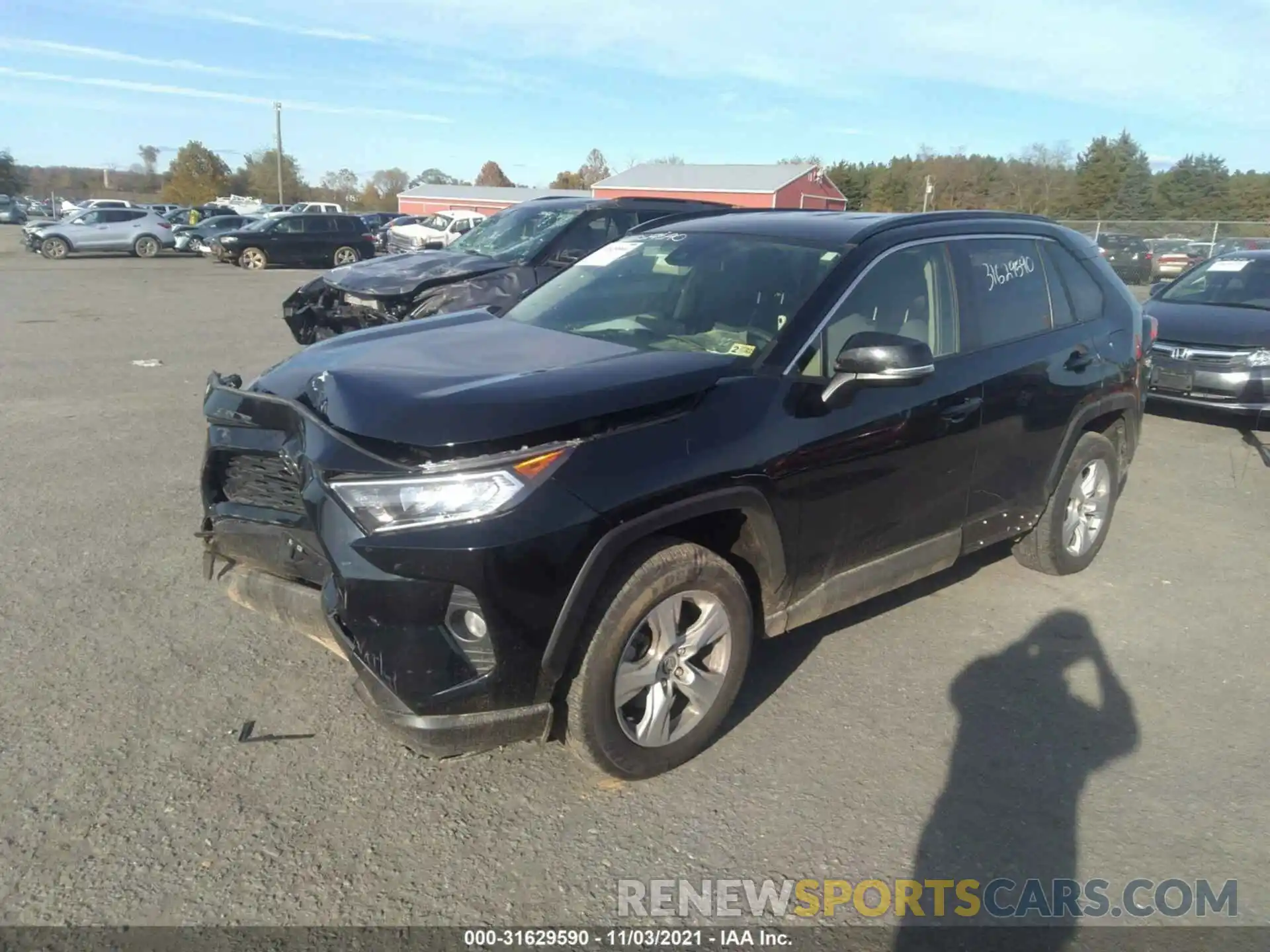 2 Photograph of a damaged car JTMP1RFV3LD061455 TOYOTA RAV4 2020