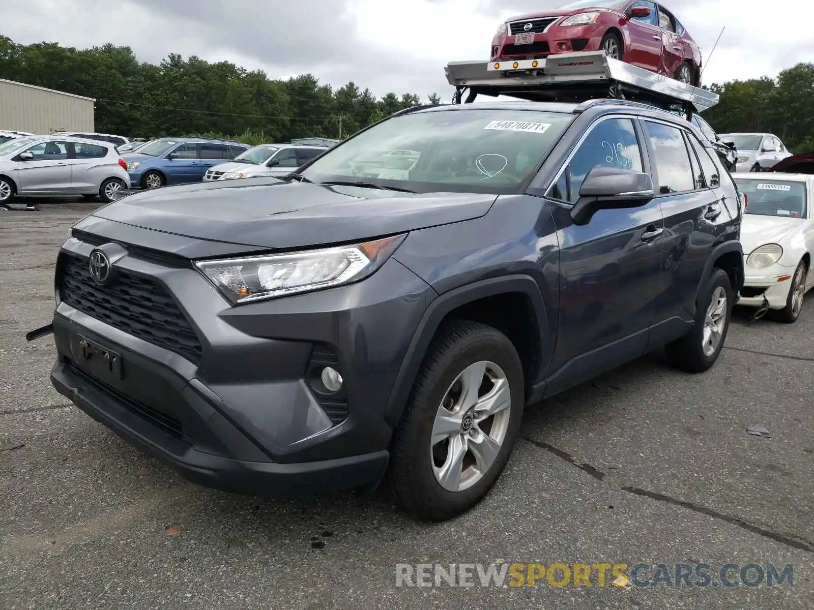 2 Photograph of a damaged car JTMP1RFV3LD526316 TOYOTA RAV4 2020