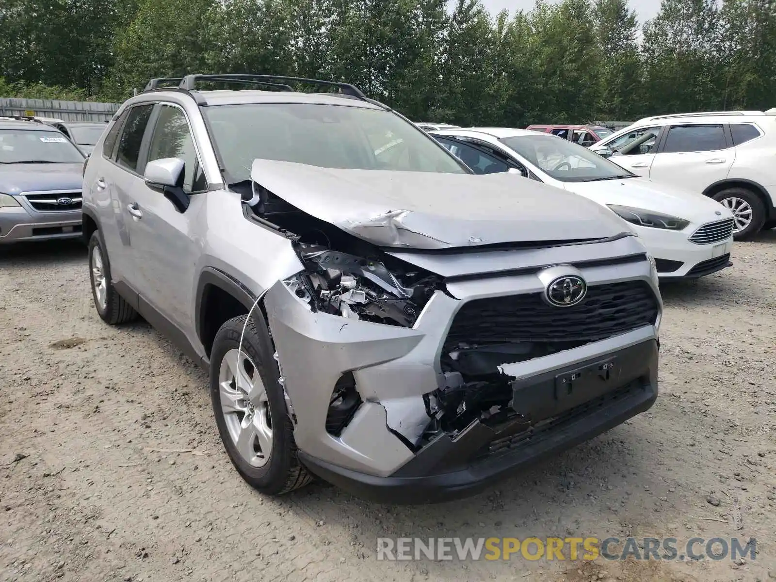 1 Photograph of a damaged car JTMP1RFV3LJ036864 TOYOTA RAV4 2020