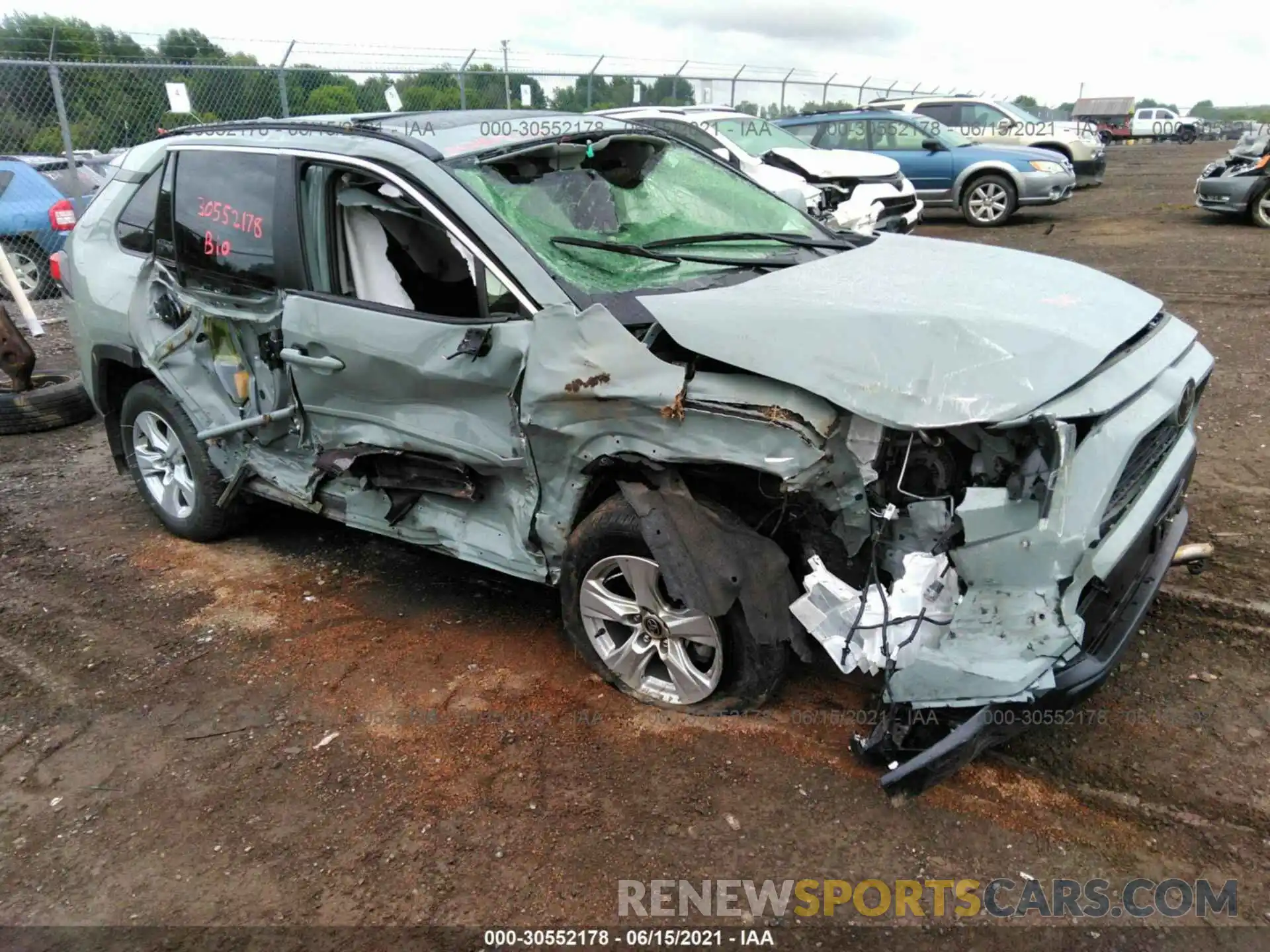 1 Photograph of a damaged car JTMP1RFV4LD049363 TOYOTA RAV4 2020