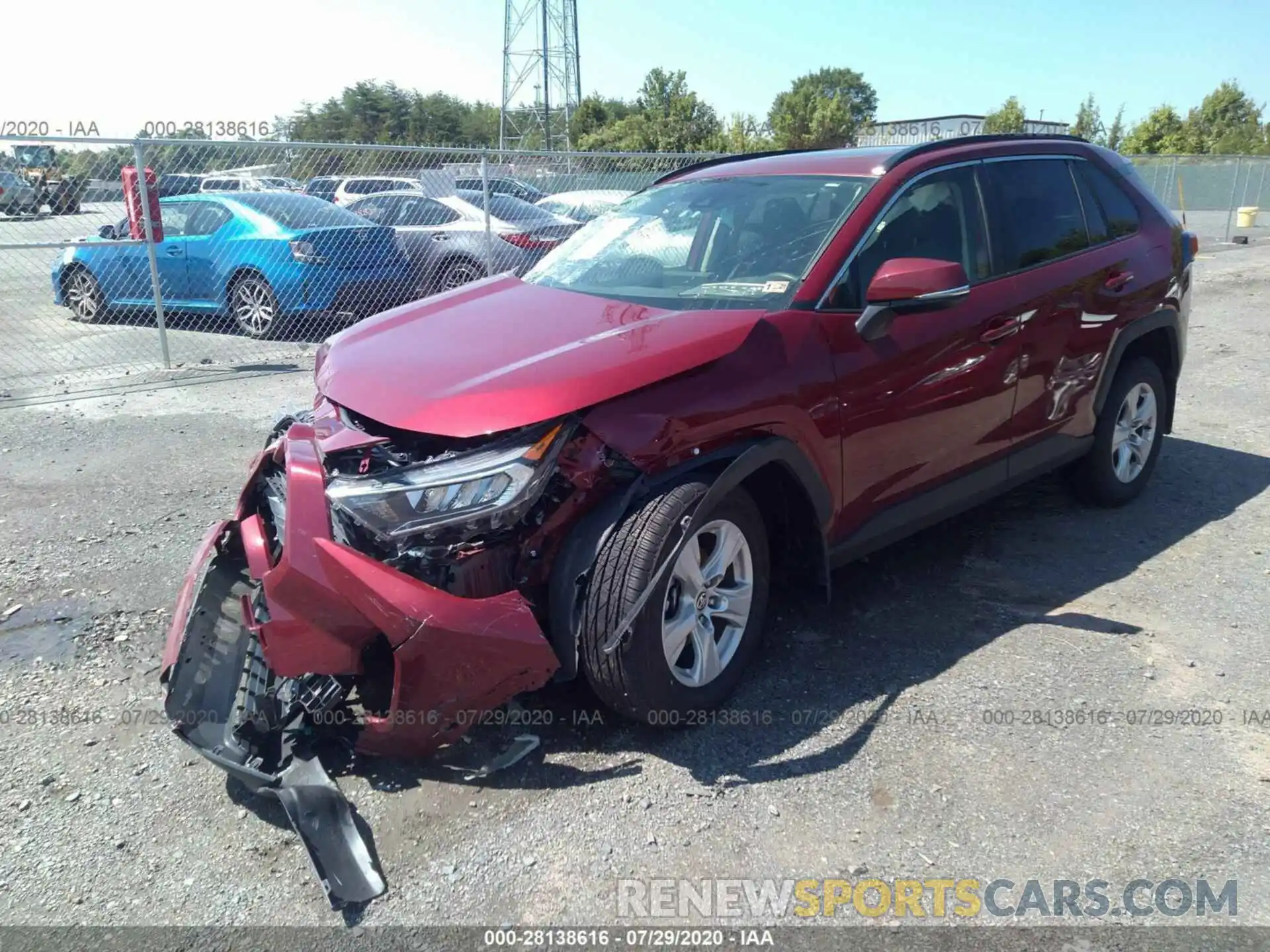 2 Photograph of a damaged car JTMP1RFV4LD527152 TOYOTA RAV4 2020