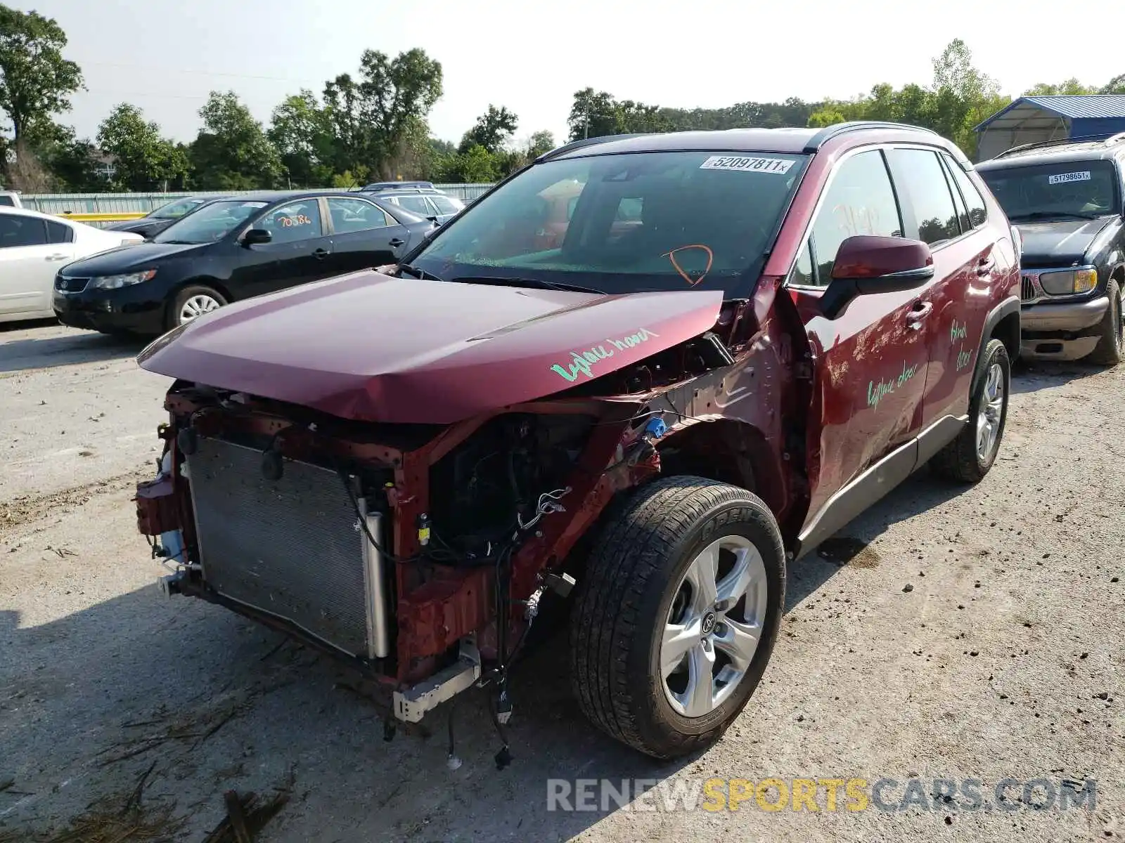 2 Photograph of a damaged car JTMP1RFV4LD528270 TOYOTA RAV4 2020