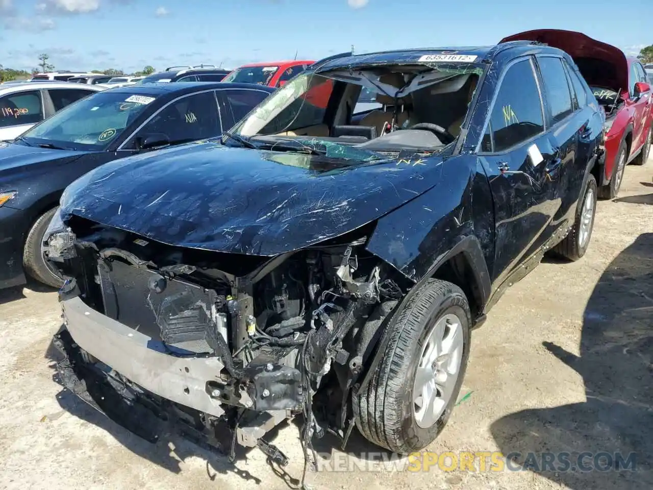 2 Photograph of a damaged car JTMP1RFV5LD059092 TOYOTA RAV4 2020