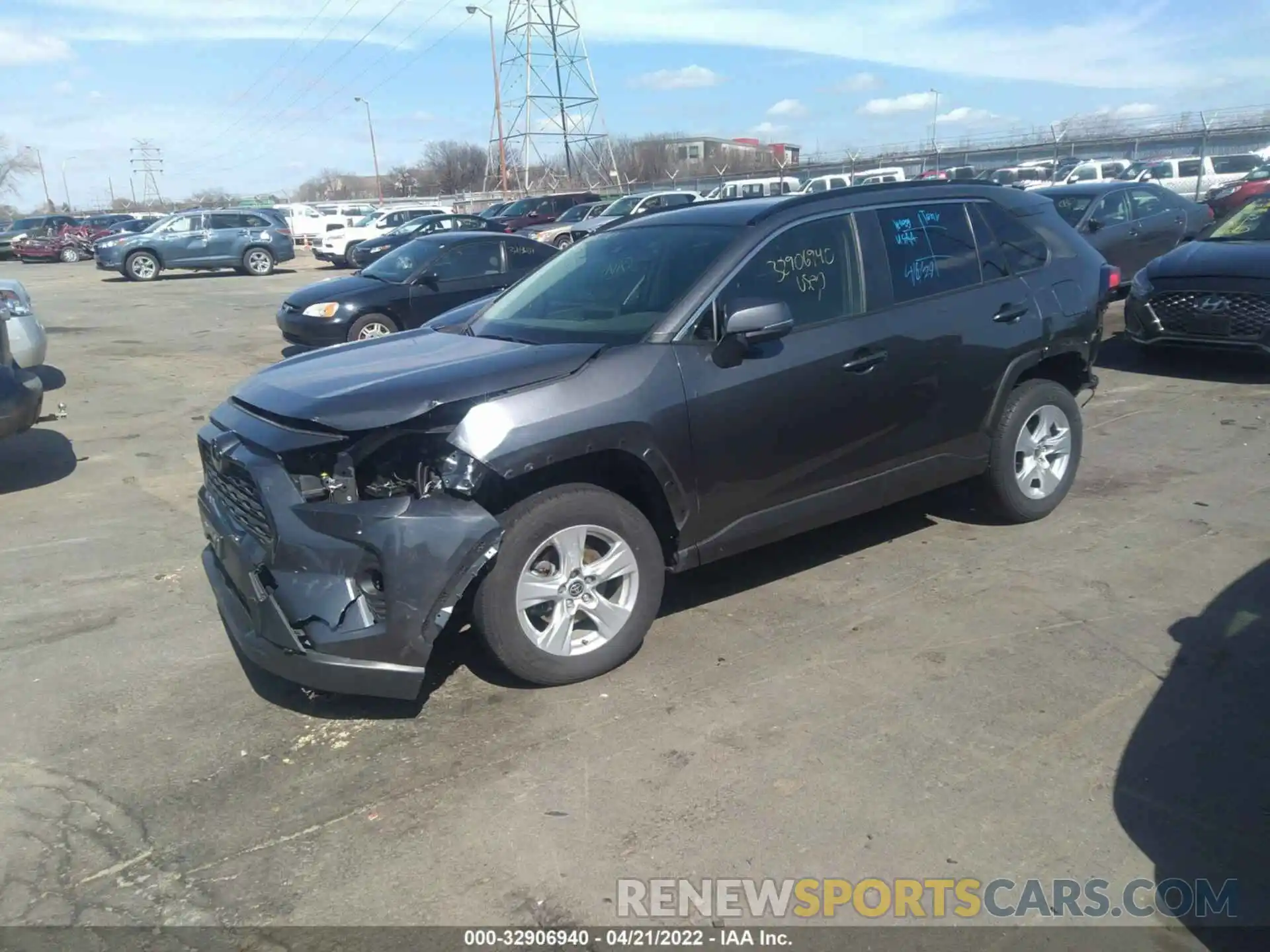 2 Photograph of a damaged car JTMP1RFV6LD525337 TOYOTA RAV4 2020