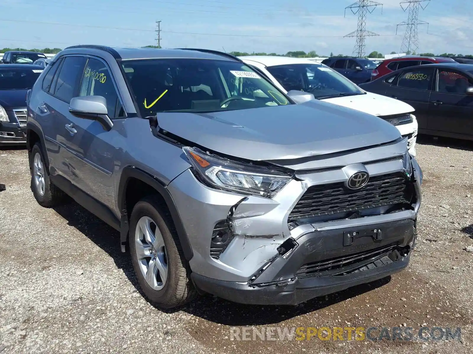 1 Photograph of a damaged car JTMP1RFV7LD050667 TOYOTA RAV4 2020