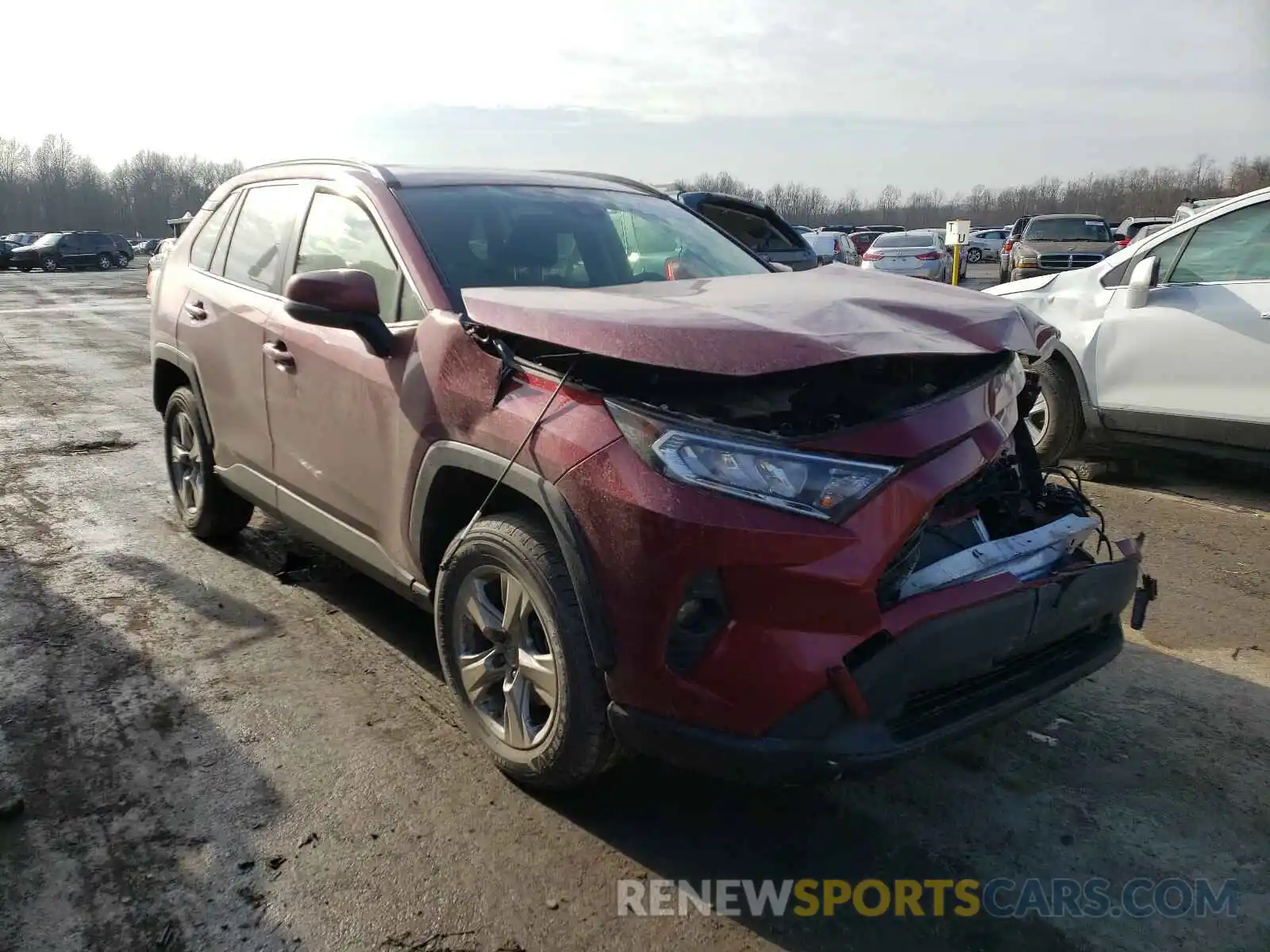 1 Photograph of a damaged car JTMP1RFV7LD052001 TOYOTA RAV4 2020