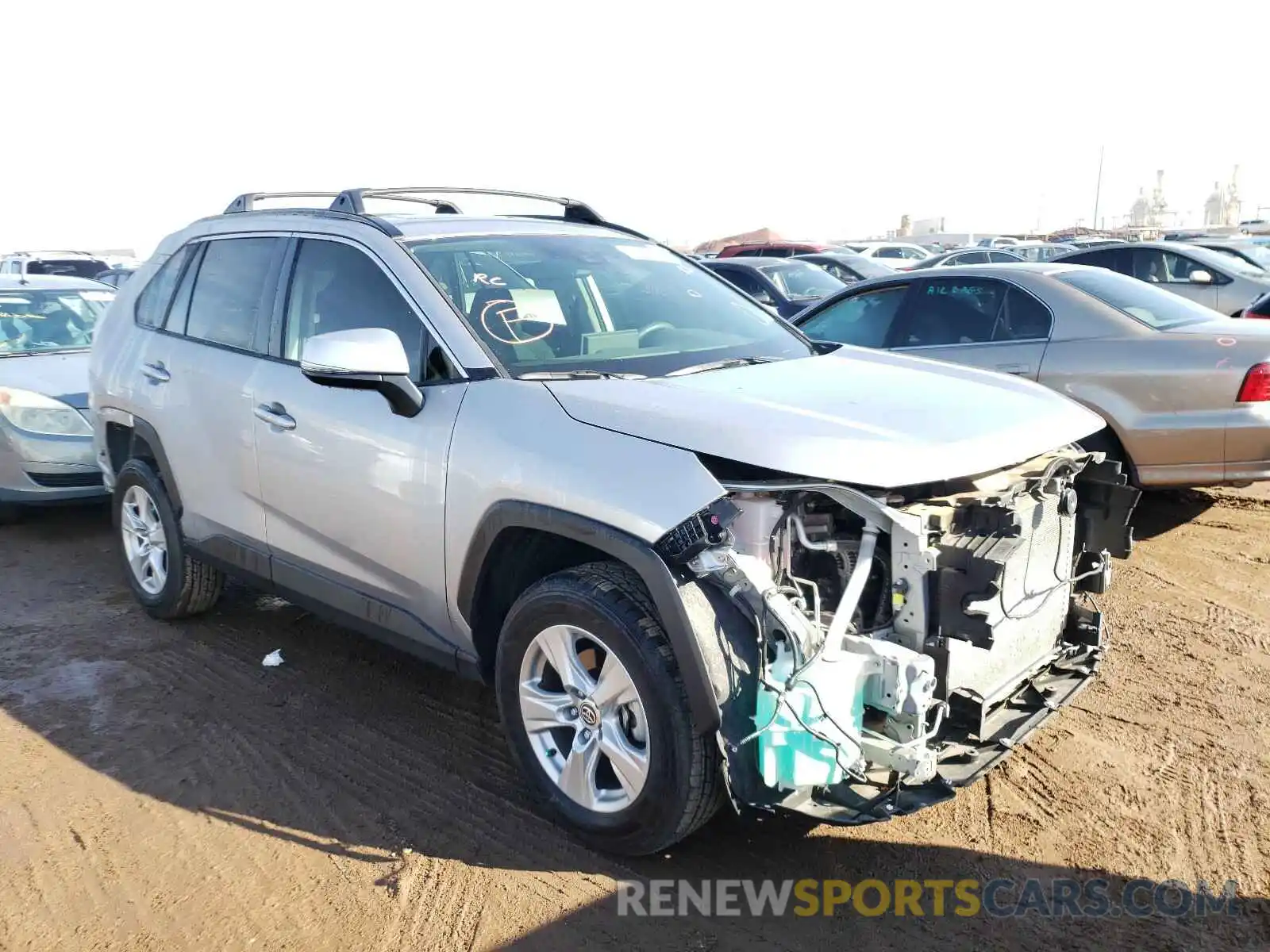 1 Photograph of a damaged car JTMP1RFV8LD527848 TOYOTA RAV4 2020