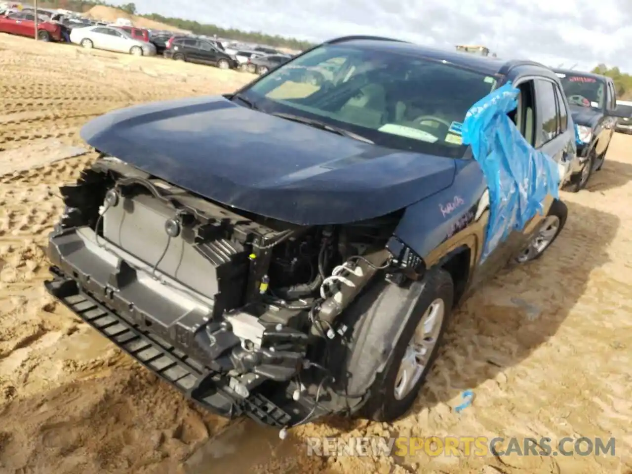 2 Photograph of a damaged car JTMP1RFV8LJ034706 TOYOTA RAV4 2020