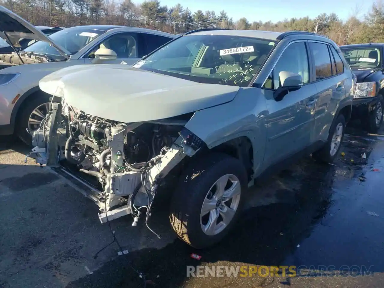 2 Photograph of a damaged car JTMP1RFV9LD064988 TOYOTA RAV4 2020