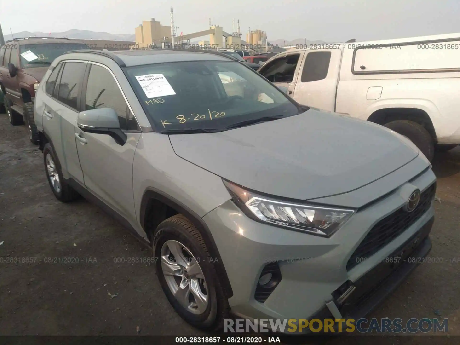 1 Photograph of a damaged car JTMP1RFVXLD051330 TOYOTA RAV4 2020