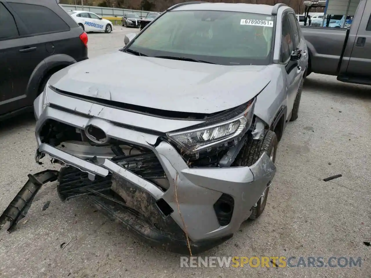 2 Photograph of a damaged car JTMP1RFVXLD527320 TOYOTA RAV4 2020