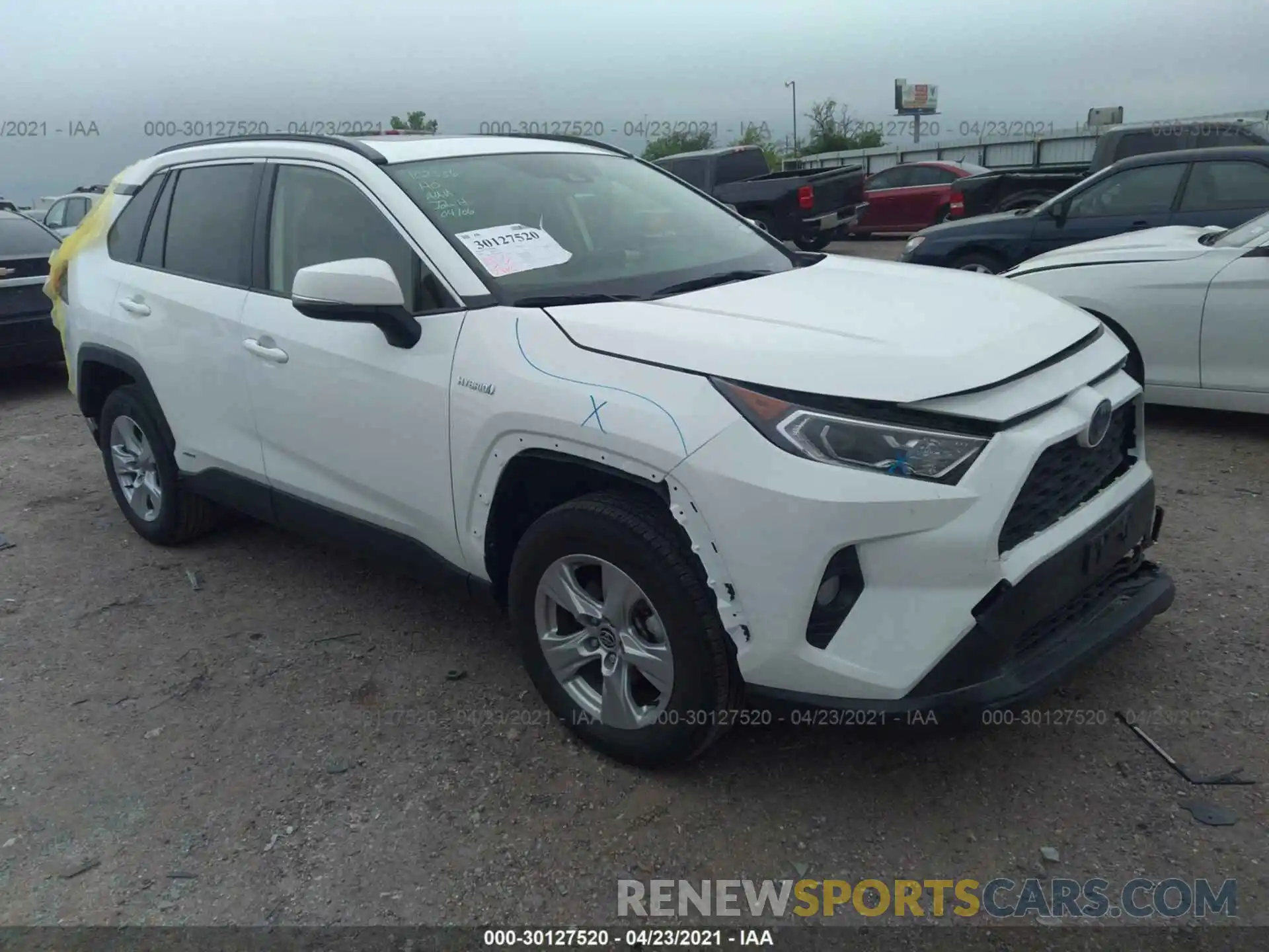 1 Photograph of a damaged car JTMR6RFV8LD004422 TOYOTA RAV4 2020