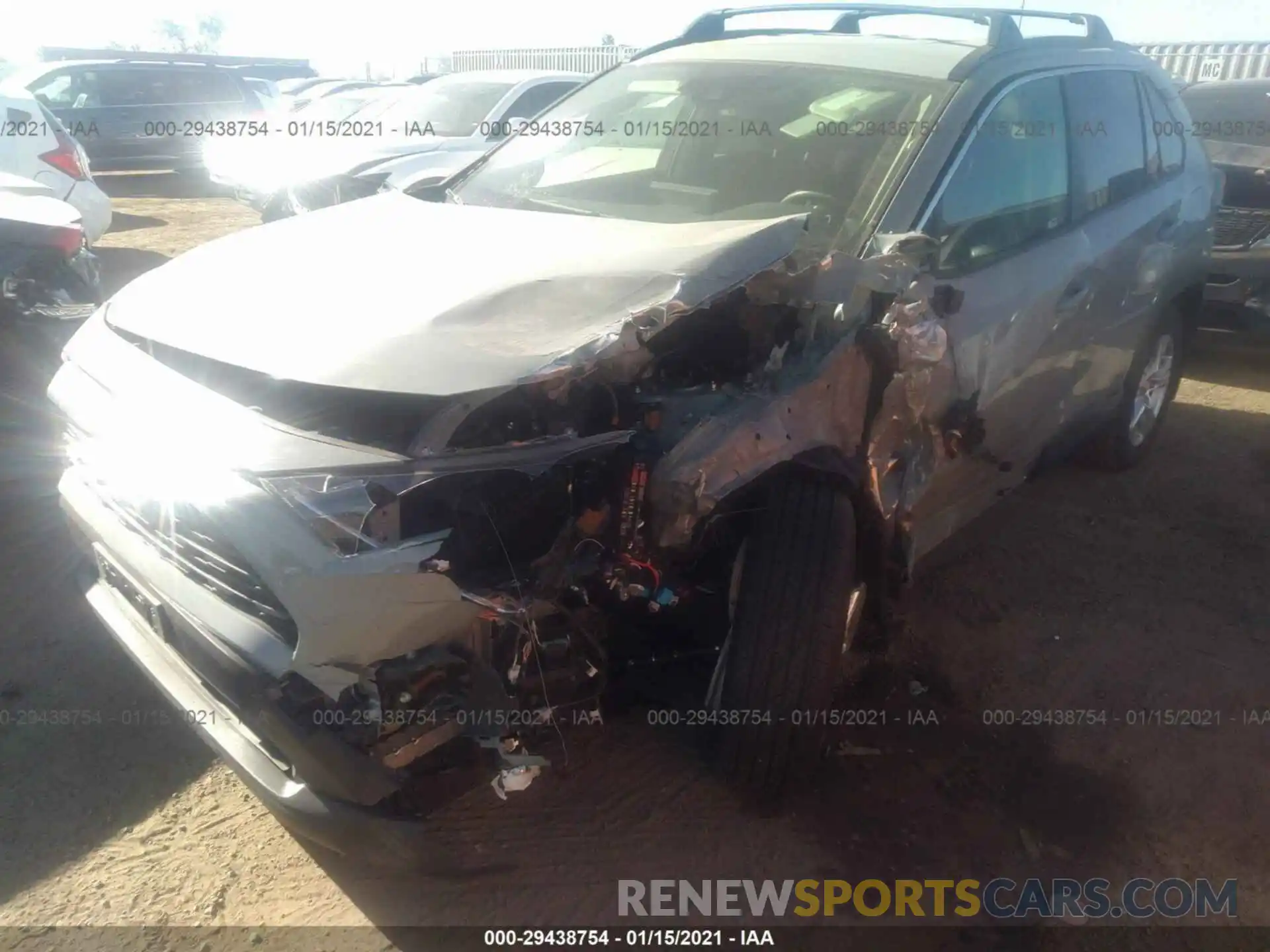 2 Photograph of a damaged car JTMR6RFV8LJ001313 TOYOTA RAV4 2020