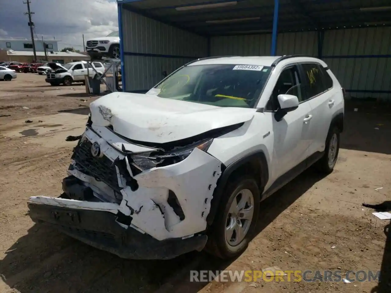 2 Photograph of a damaged car JTMR6RFVXLD005331 TOYOTA RAV4 2020