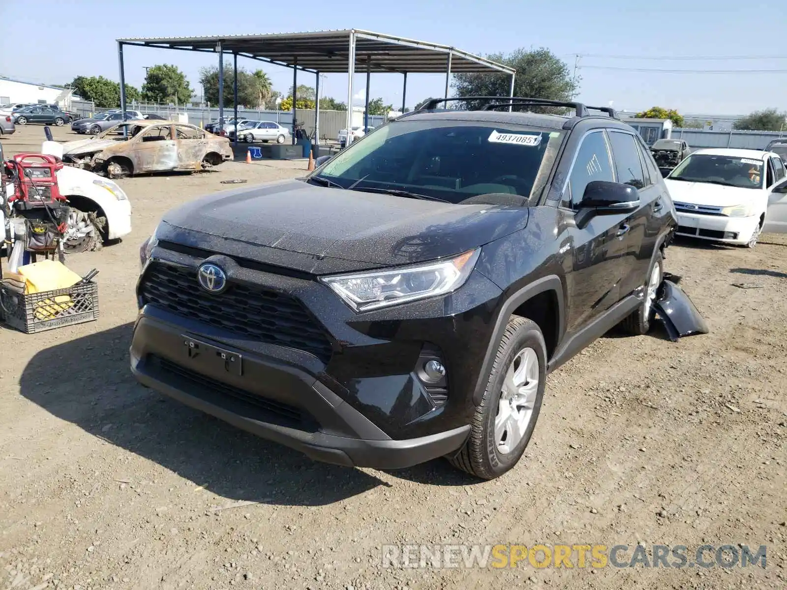 2 Фотография поврежденного автомобиля JTMRWRFV0LD071239 TOYOTA RAV4 2020