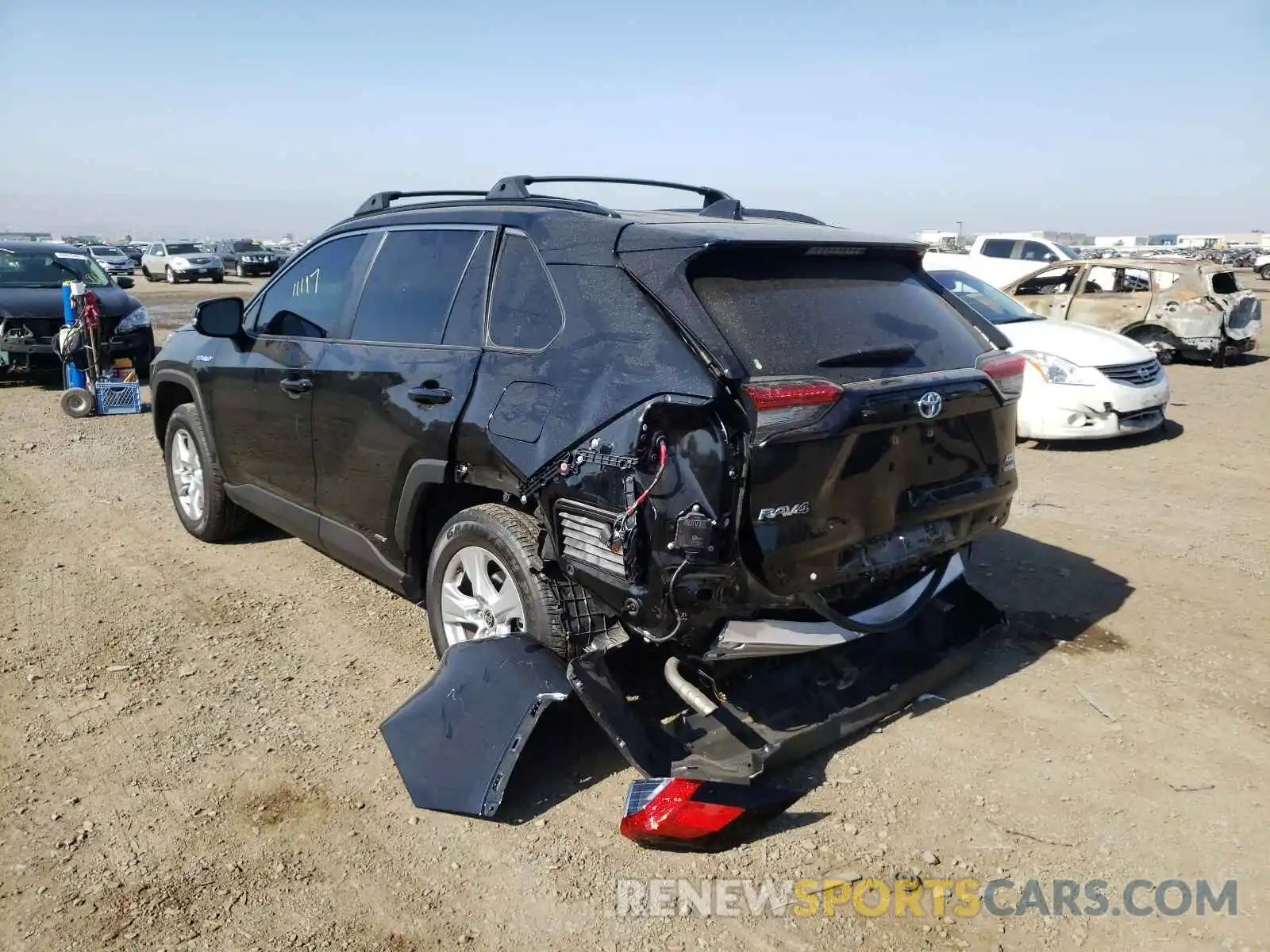 3 Photograph of a damaged car JTMRWRFV0LD071239 TOYOTA RAV4 2020