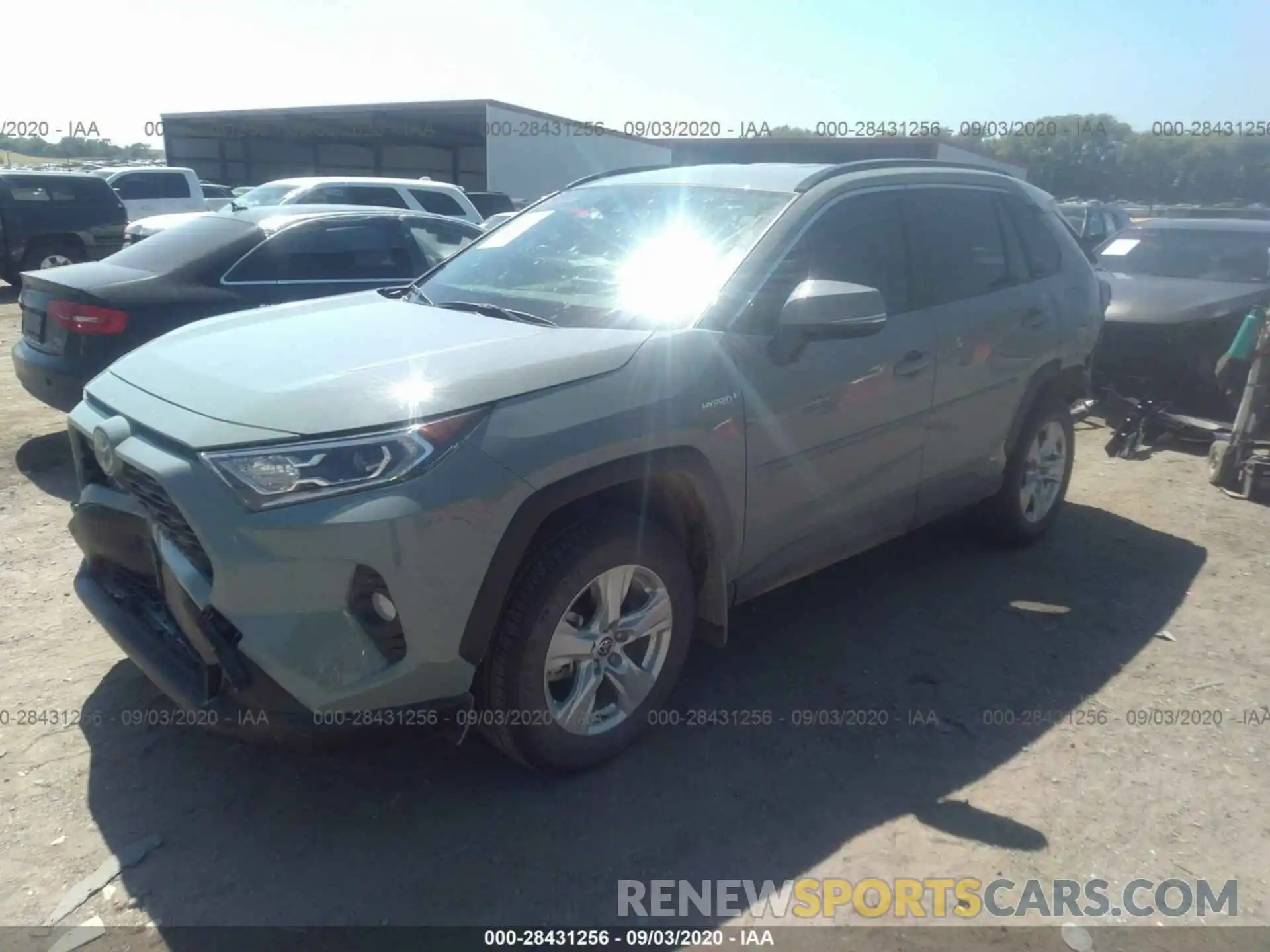 2 Фотография поврежденного автомобиля JTMRWRFV0LD547814 TOYOTA RAV4 2020