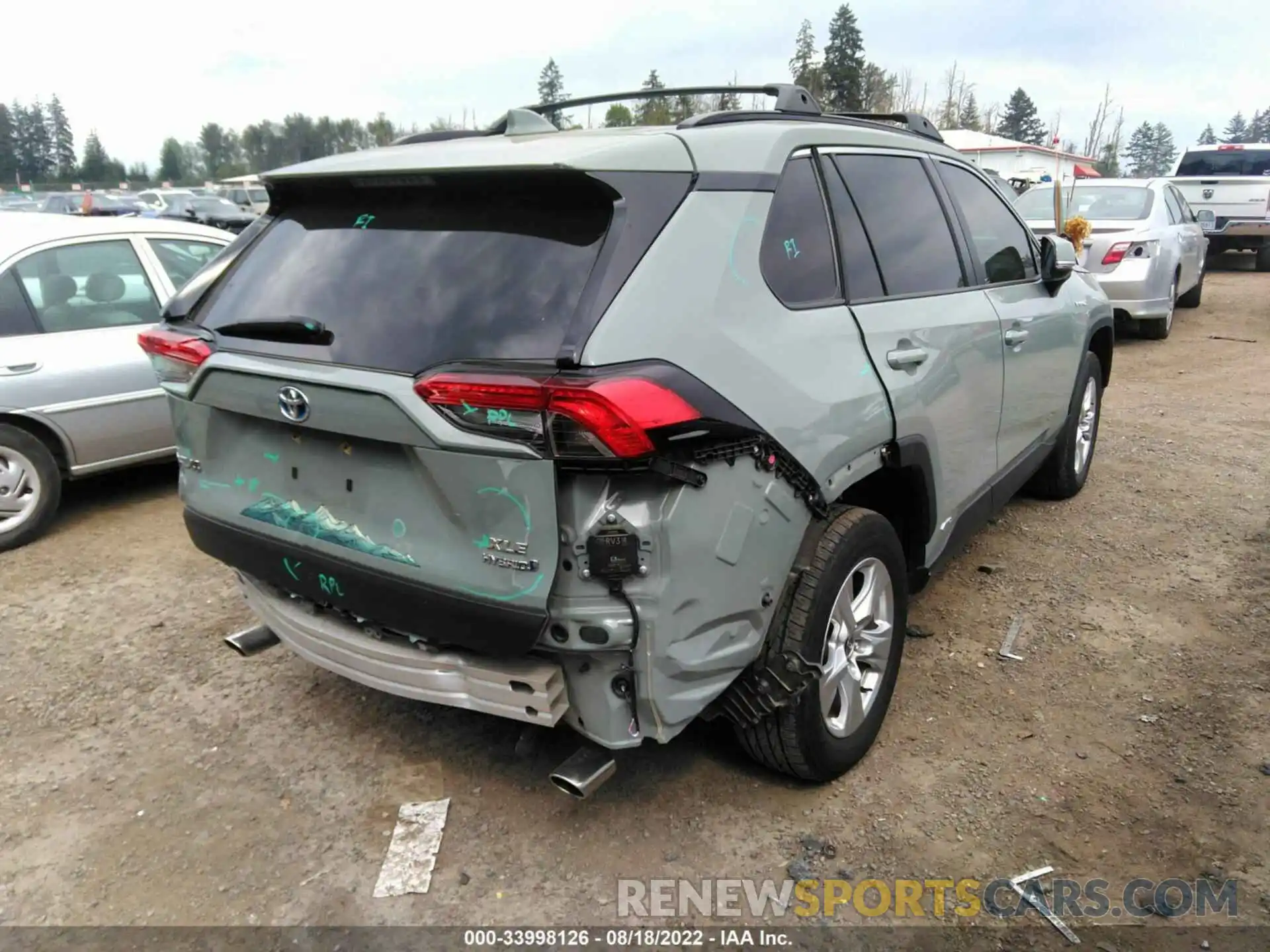 4 Фотография поврежденного автомобиля JTMRWRFV1LD058788 TOYOTA RAV4 2020