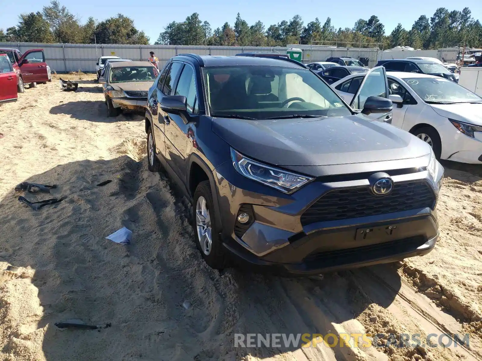 1 Photograph of a damaged car JTMRWRFV1LD059830 TOYOTA RAV4 2020