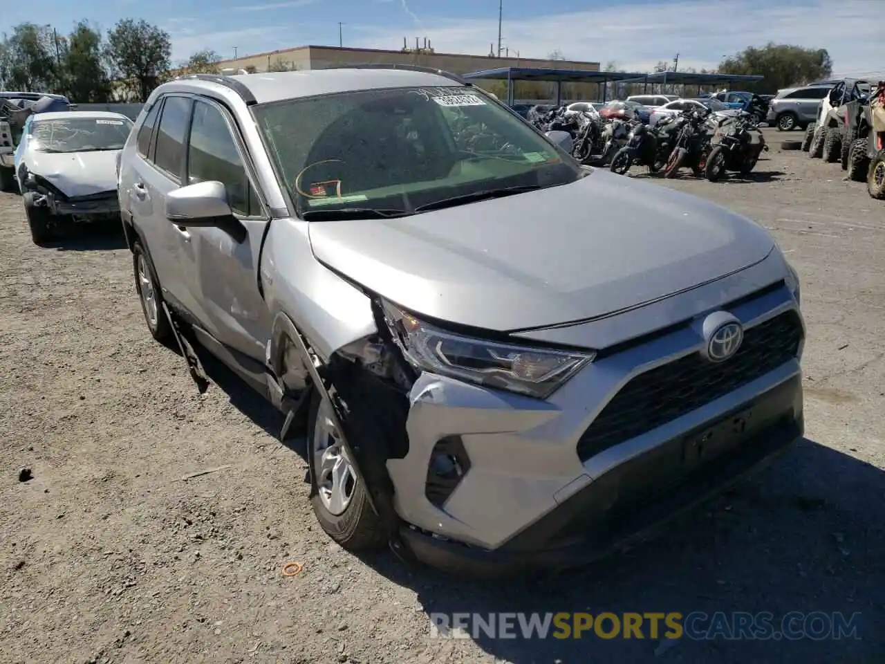 1 Photograph of a damaged car JTMRWRFV1LD548096 TOYOTA RAV4 2020