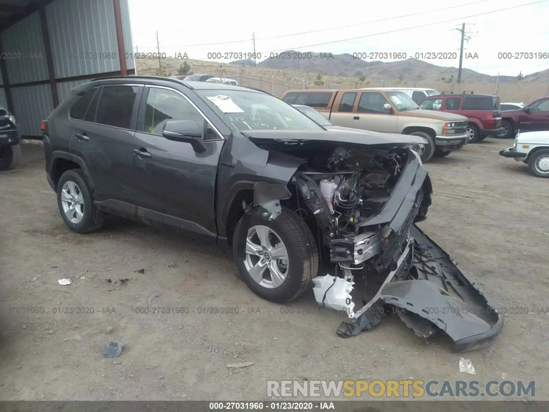 1 Photograph of a damaged car JTMRWRFV2LD047265 TOYOTA RAV4 2020