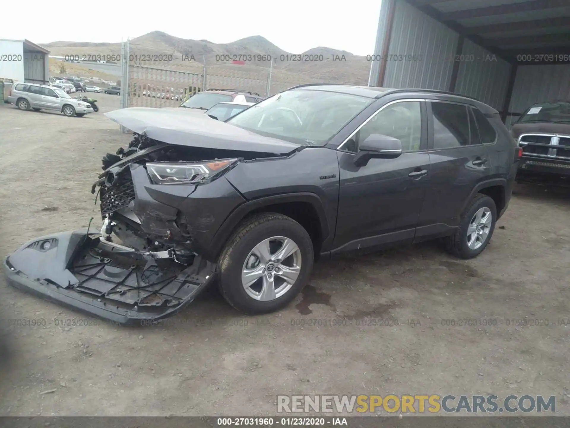 2 Фотография поврежденного автомобиля JTMRWRFV2LD047265 TOYOTA RAV4 2020