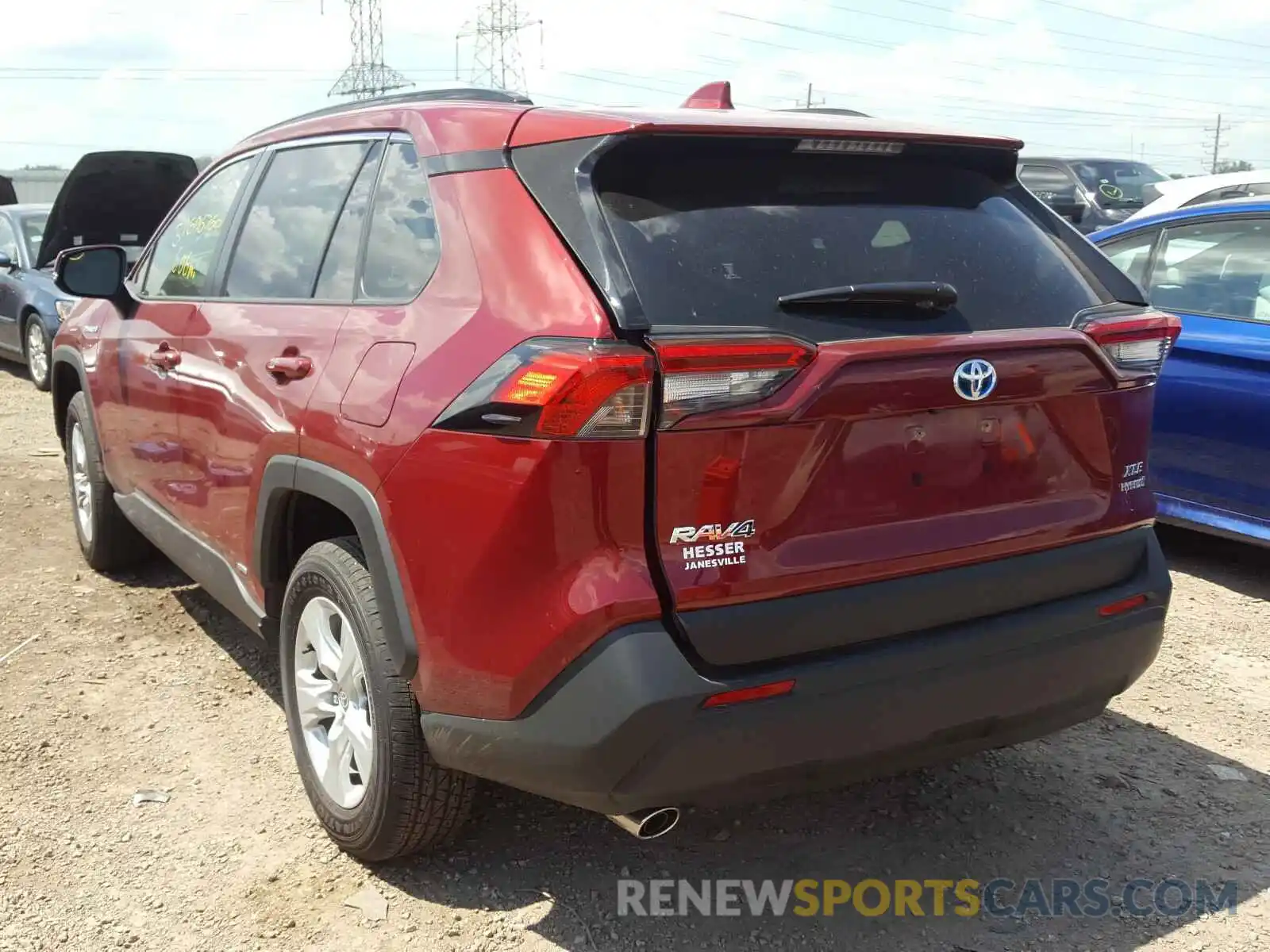 3 Photograph of a damaged car JTMRWRFV2LD055060 TOYOTA RAV4 2020