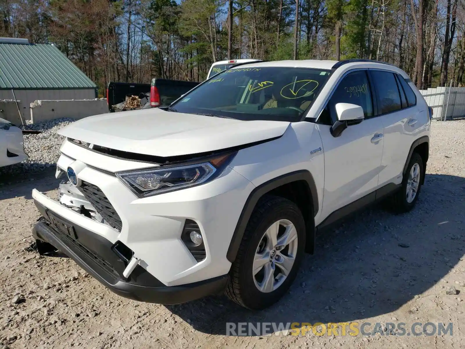 2 Photograph of a damaged car JTMRWRFV2LD071307 TOYOTA RAV4 2020