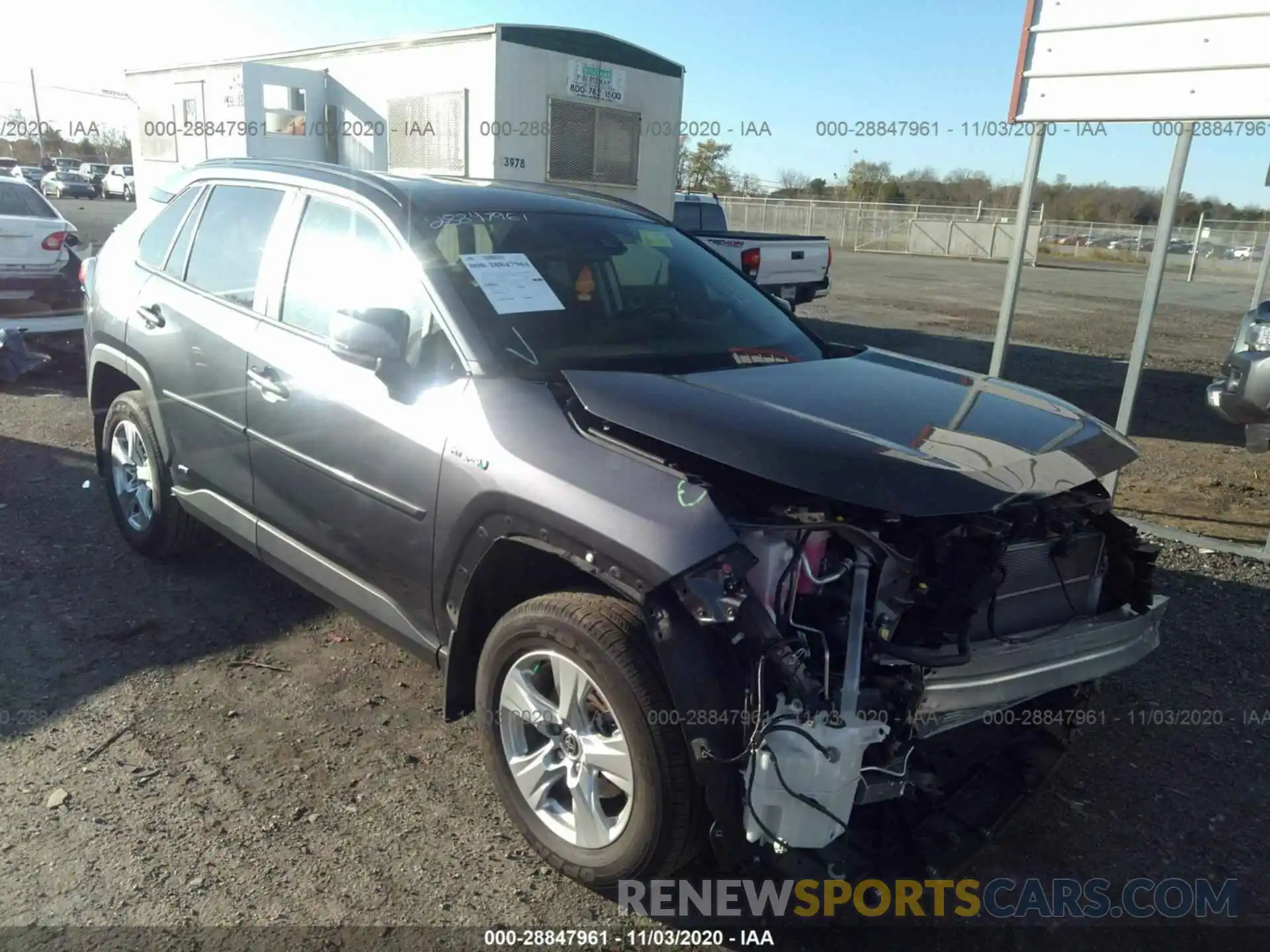 1 Photograph of a damaged car JTMRWRFV3LD058999 TOYOTA RAV4 2020