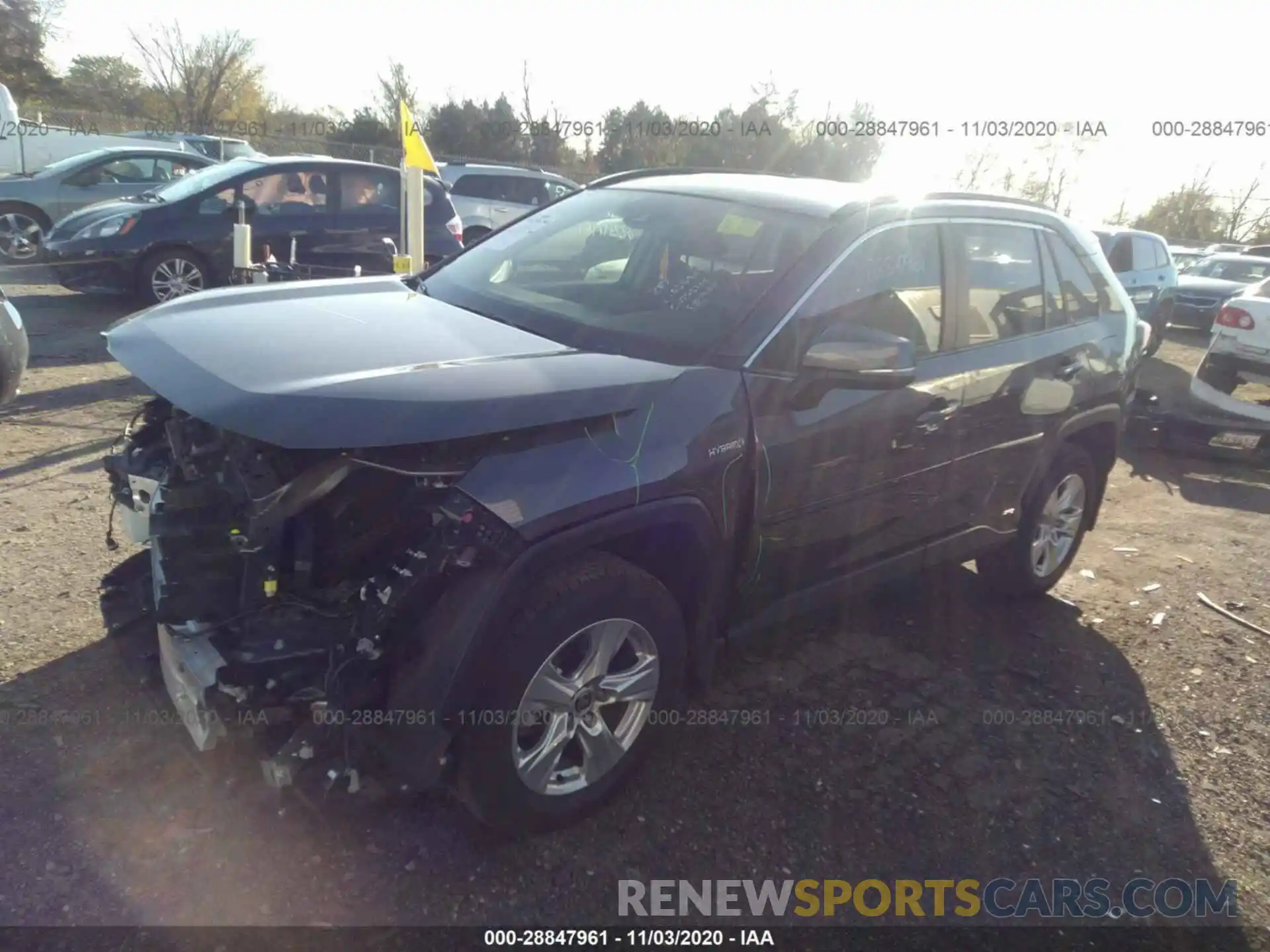 2 Photograph of a damaged car JTMRWRFV3LD058999 TOYOTA RAV4 2020