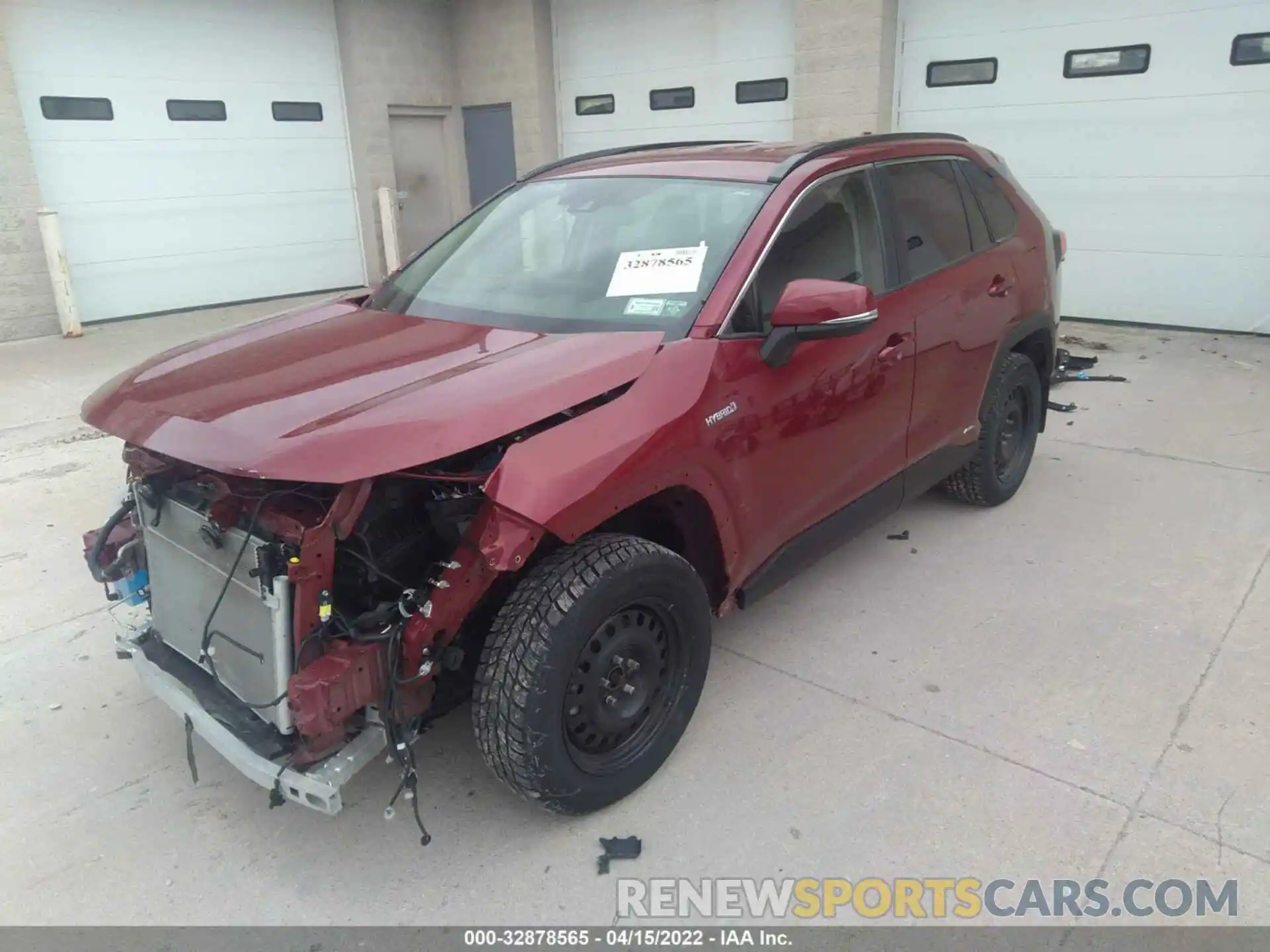 2 Photograph of a damaged car JTMRWRFV3LD069713 TOYOTA RAV4 2020