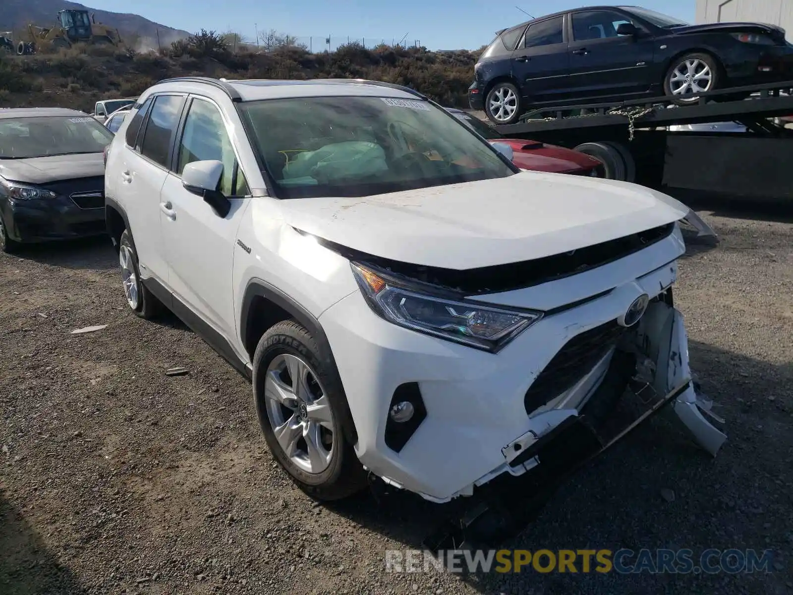 1 Photograph of a damaged car JTMRWRFV3LD070134 TOYOTA RAV4 2020