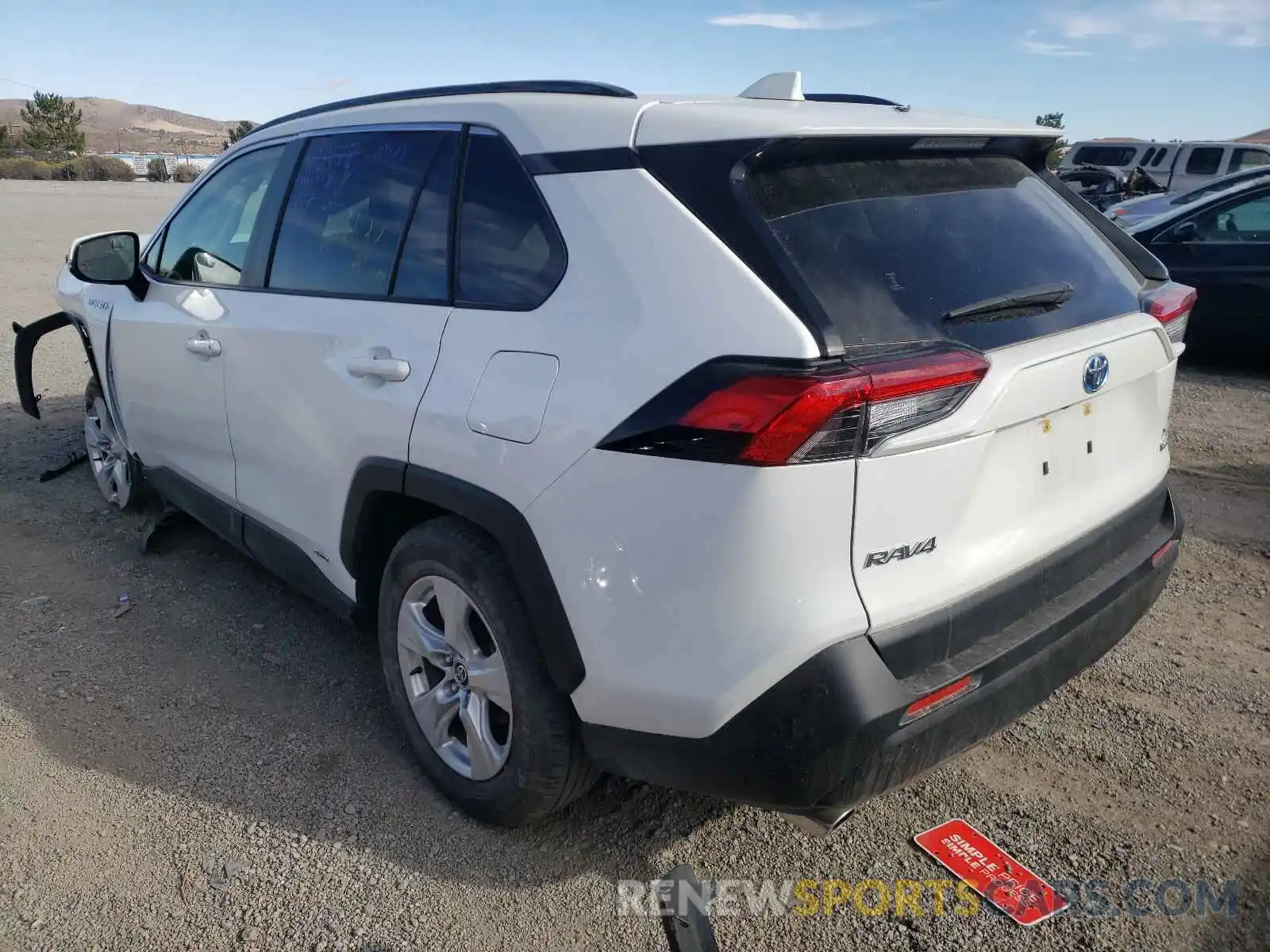 3 Photograph of a damaged car JTMRWRFV3LD070134 TOYOTA RAV4 2020