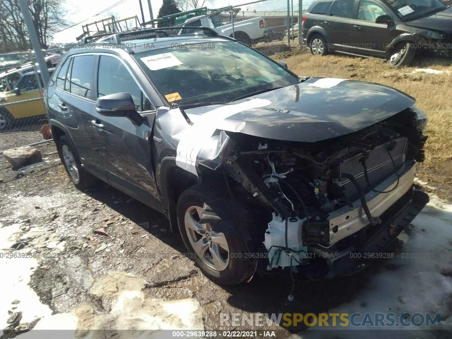 1 Photograph of a damaged car JTMRWRFV4LJ048418 TOYOTA RAV4 2020