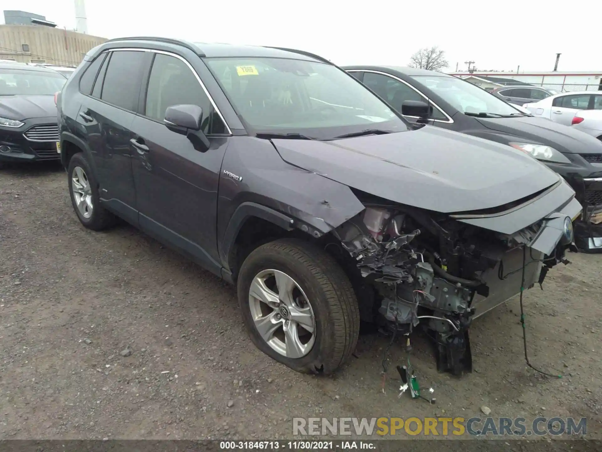 1 Photograph of a damaged car JTMRWRFV5LD043792 TOYOTA RAV4 2020