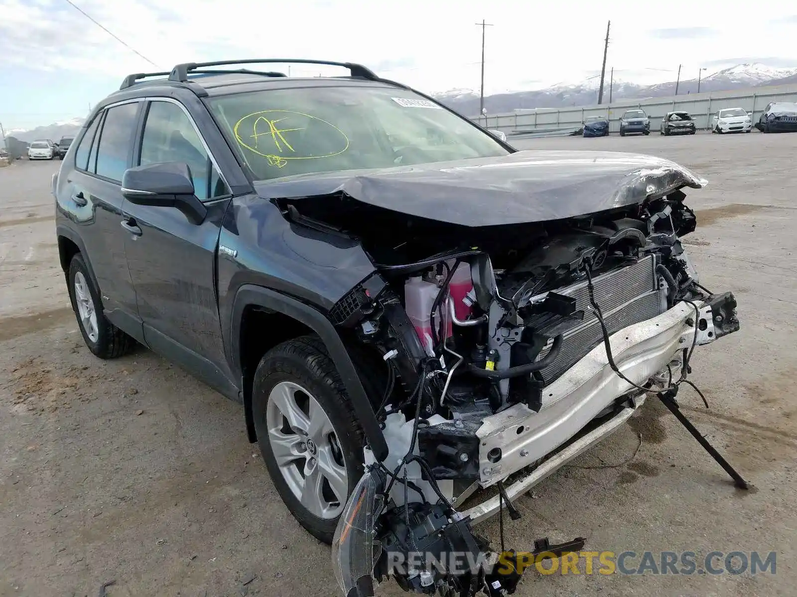 1 Photograph of a damaged car JTMRWRFV5LD049690 TOYOTA RAV4 2020