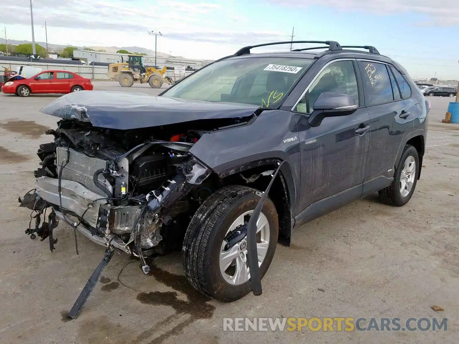 2 Photograph of a damaged car JTMRWRFV5LD049690 TOYOTA RAV4 2020