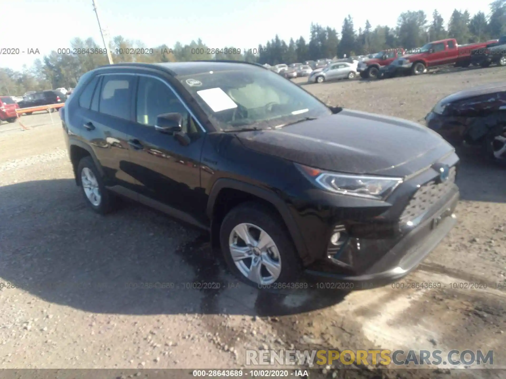 1 Photograph of a damaged car JTMRWRFV5LD055912 TOYOTA RAV4 2020