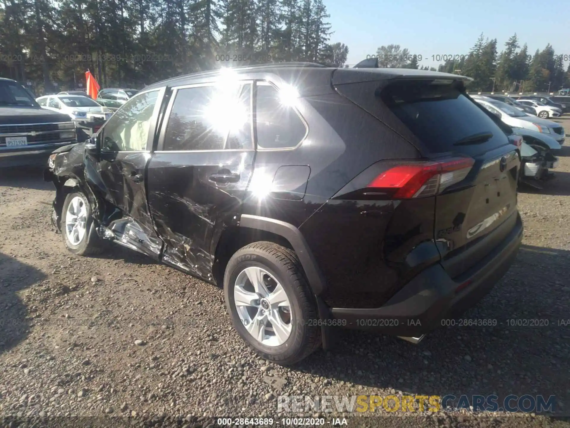 3 Photograph of a damaged car JTMRWRFV5LD055912 TOYOTA RAV4 2020